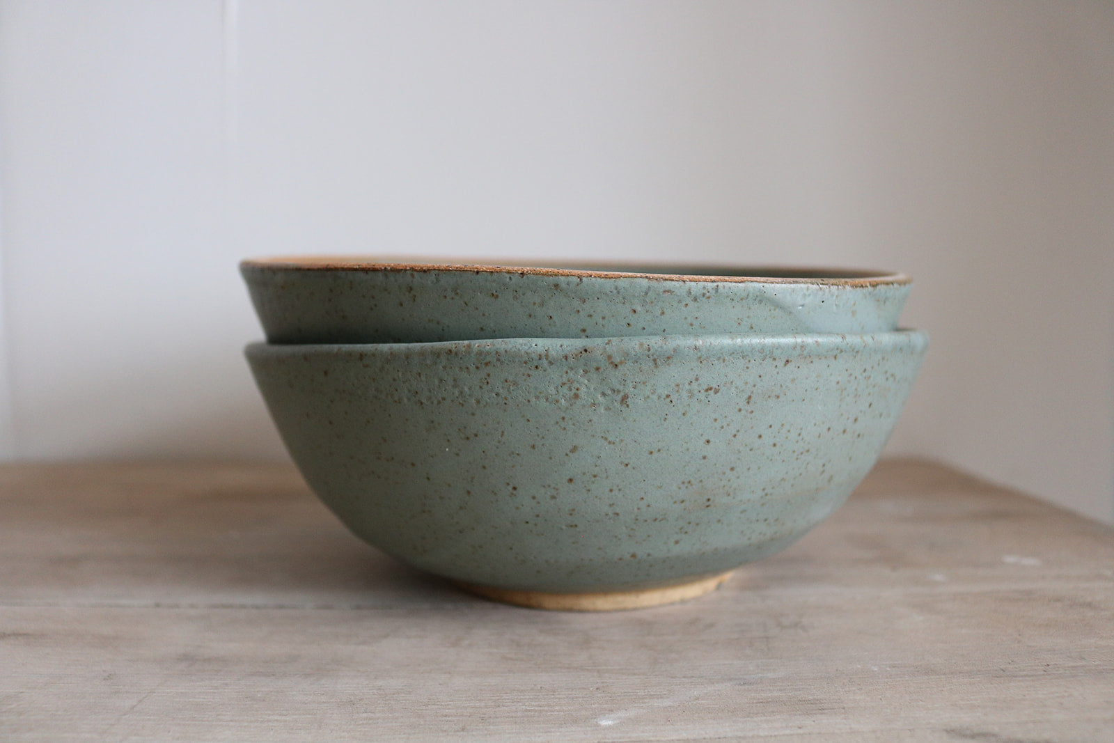 KJ Pottery Ramen Bowl Moss Green | Heirloom Boulevard