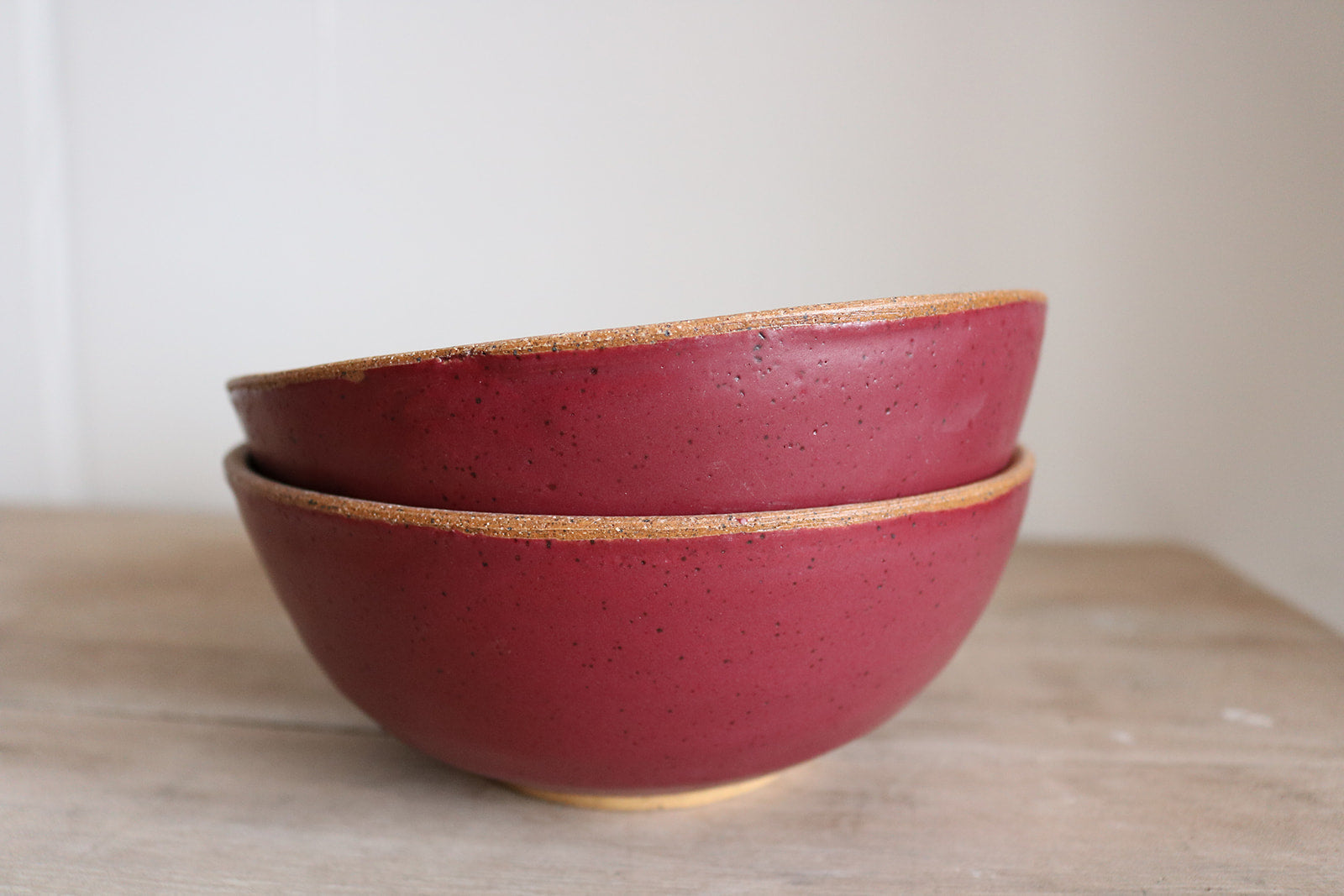 KJ Pottery Cereal Bowl Ruby | Heirloom Boulevard