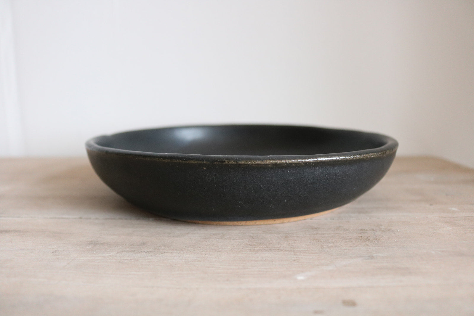 KJ Pottery Pasta Bowl Matte Black | Heirloom Boulevard