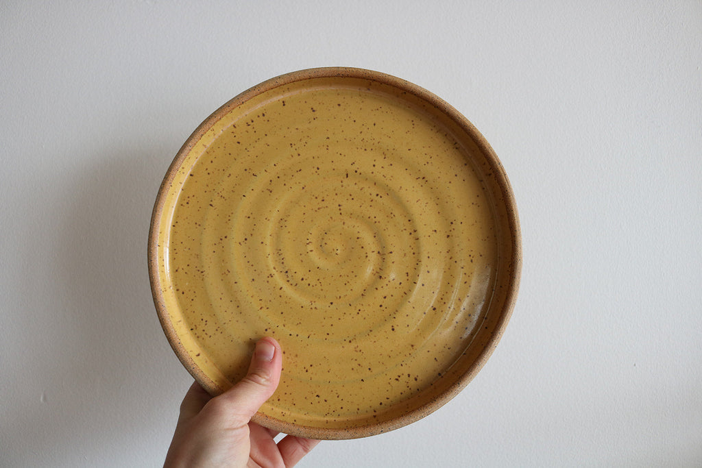 KJ Pottery Small Plate Mustard Yellow | Heirloom Boulevard