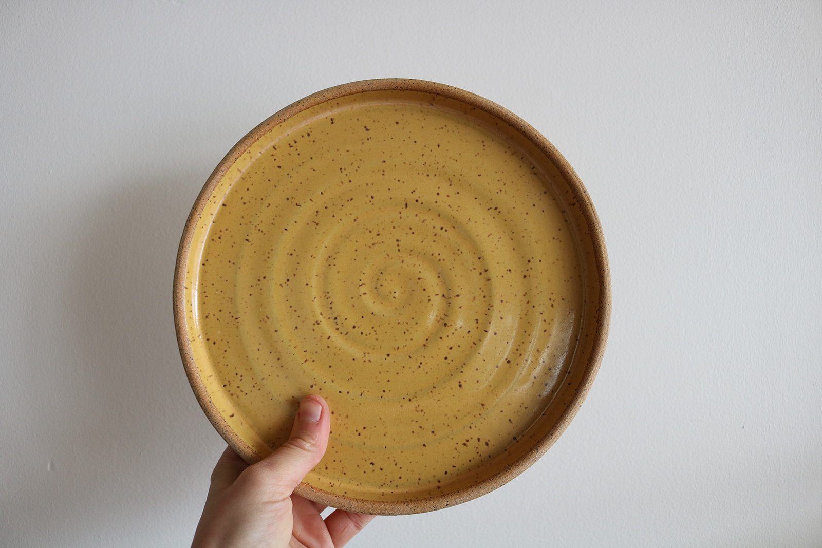 KJ Pottery Small Plate Mustard Yellow | Heirloom Boulevard