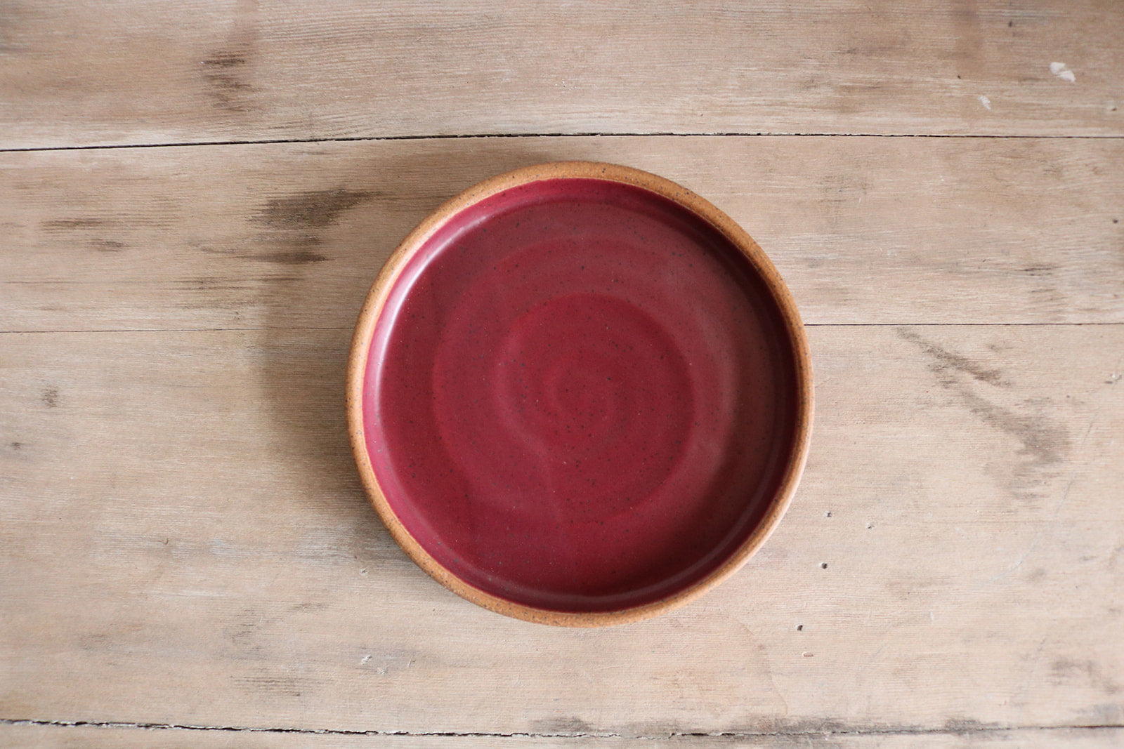 KJ Pottery Small Plate Ruby | Heirloom Boulevard
