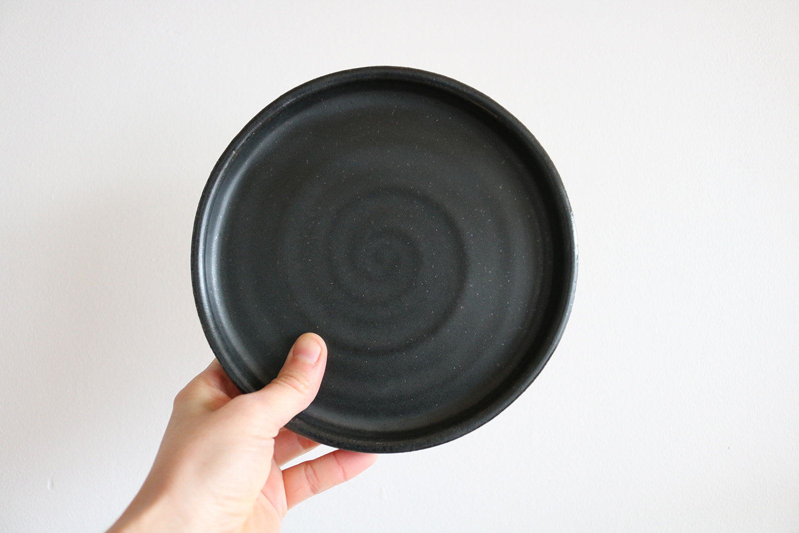 KJ Pottery Small Plate Matte Black | Heirloom Boulevard