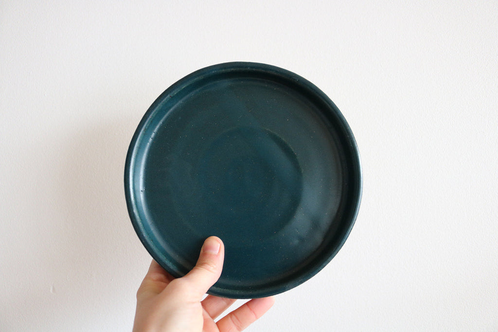 KJ Pottery Small Plate Dark Indigo | Heirloom Boulevard