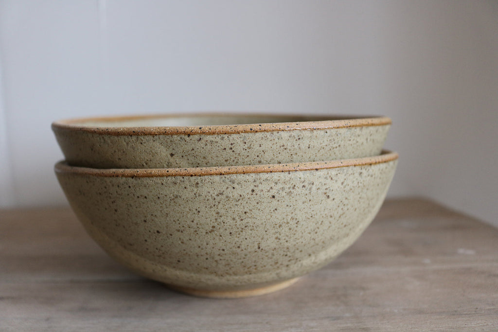 KJ Pottery Ramen Bowl Sand | Heirloom Boulevard