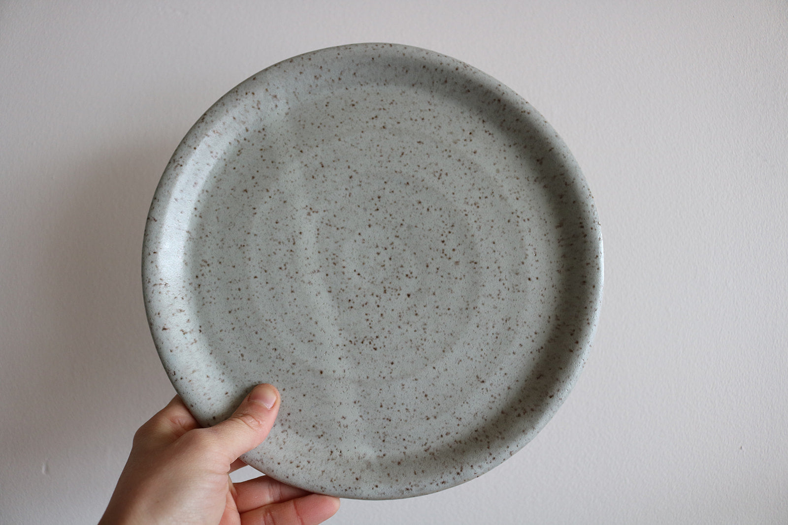 KJ Pottery Dinner Plate Speckled Grey | Heirloom Boulevard