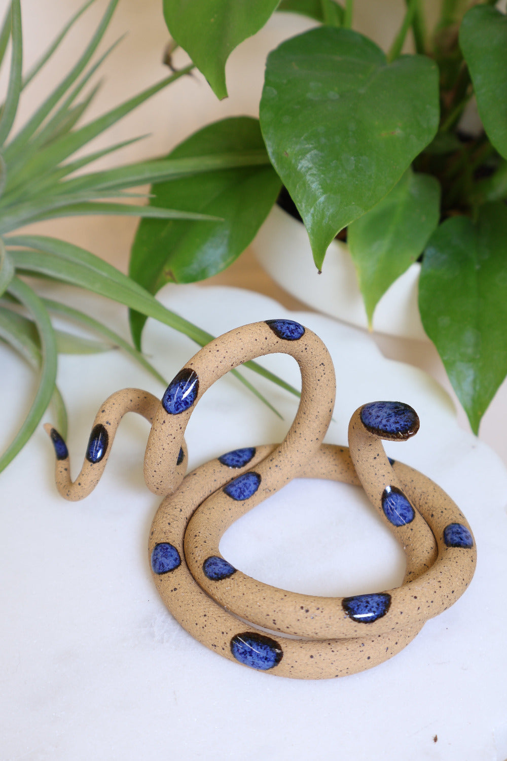 Carter + Rose Ceramic Snake, Medium Selena Without plant | Heirloom Boulevard