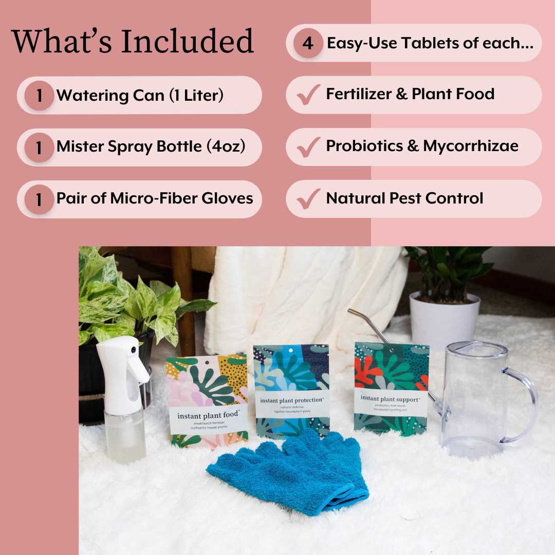 Instant Plant Food The ULTIMATE Plant Parent Bundle (Plant Food + ProBiotics + Natural Pest Control + All Accessories) | Heirloom Boulevard