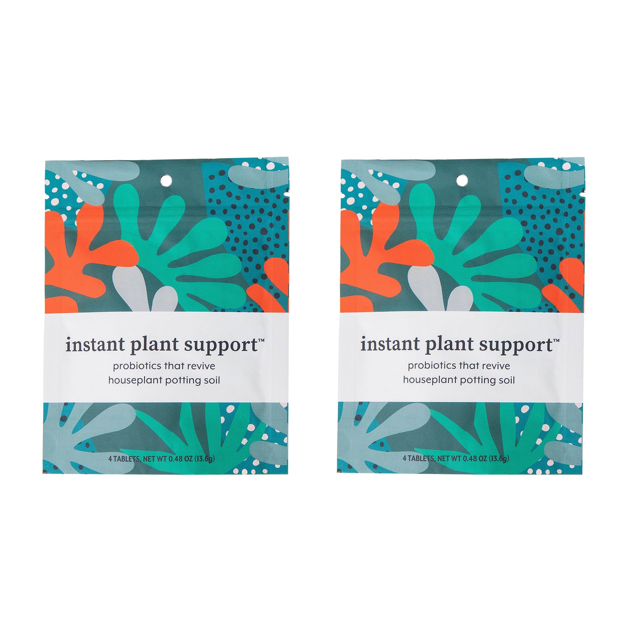 Instant Plant Food Instant Plant Support Tablets – 2 Pouches (4 Tablets per Pouch) - Plant ProBiotics for HOUSEPLANTS | Heirloom Boulevard