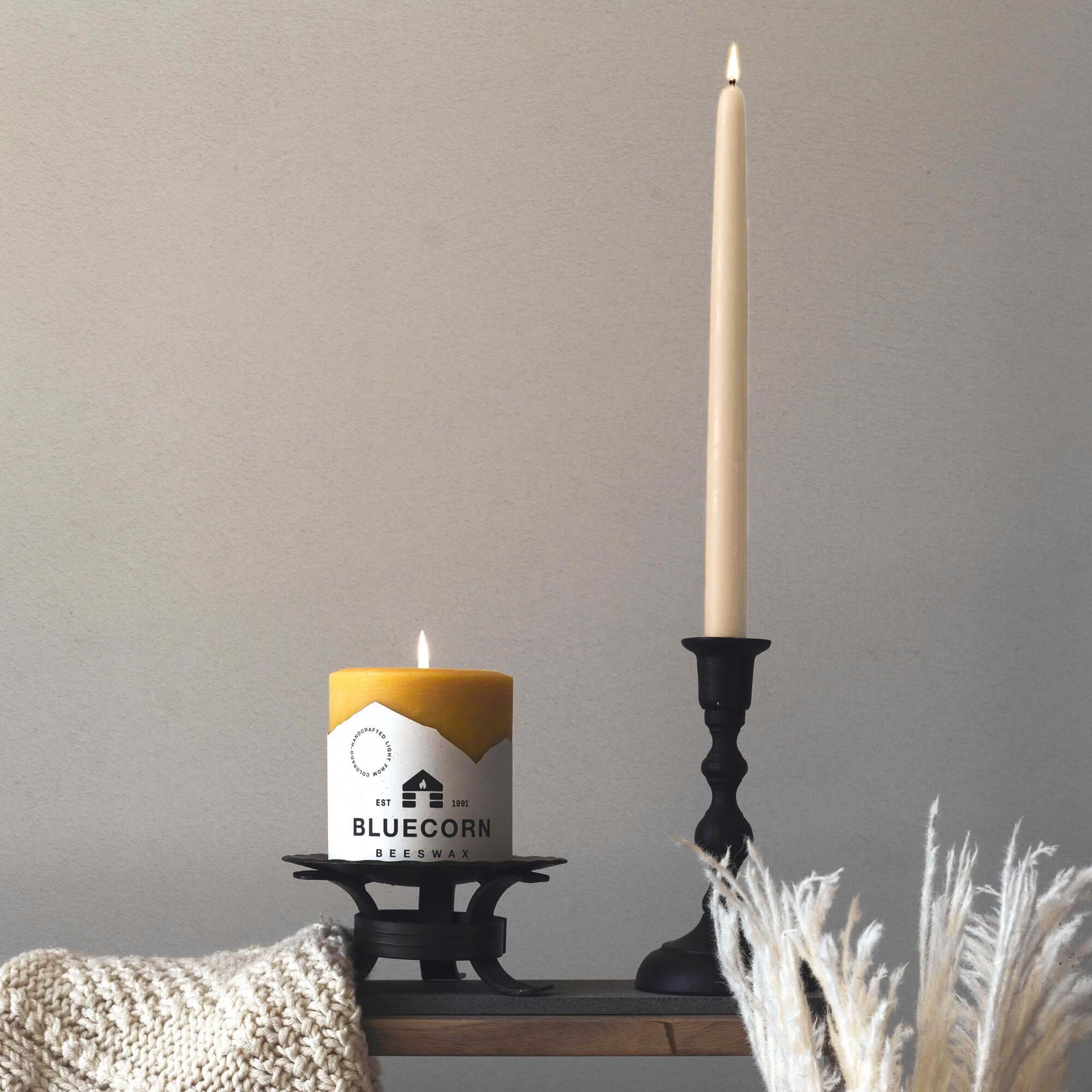 Hand-Dipped Beeswax Taper Candles - Bulk 4-Pair Bundle | Heirloom Boulevard
