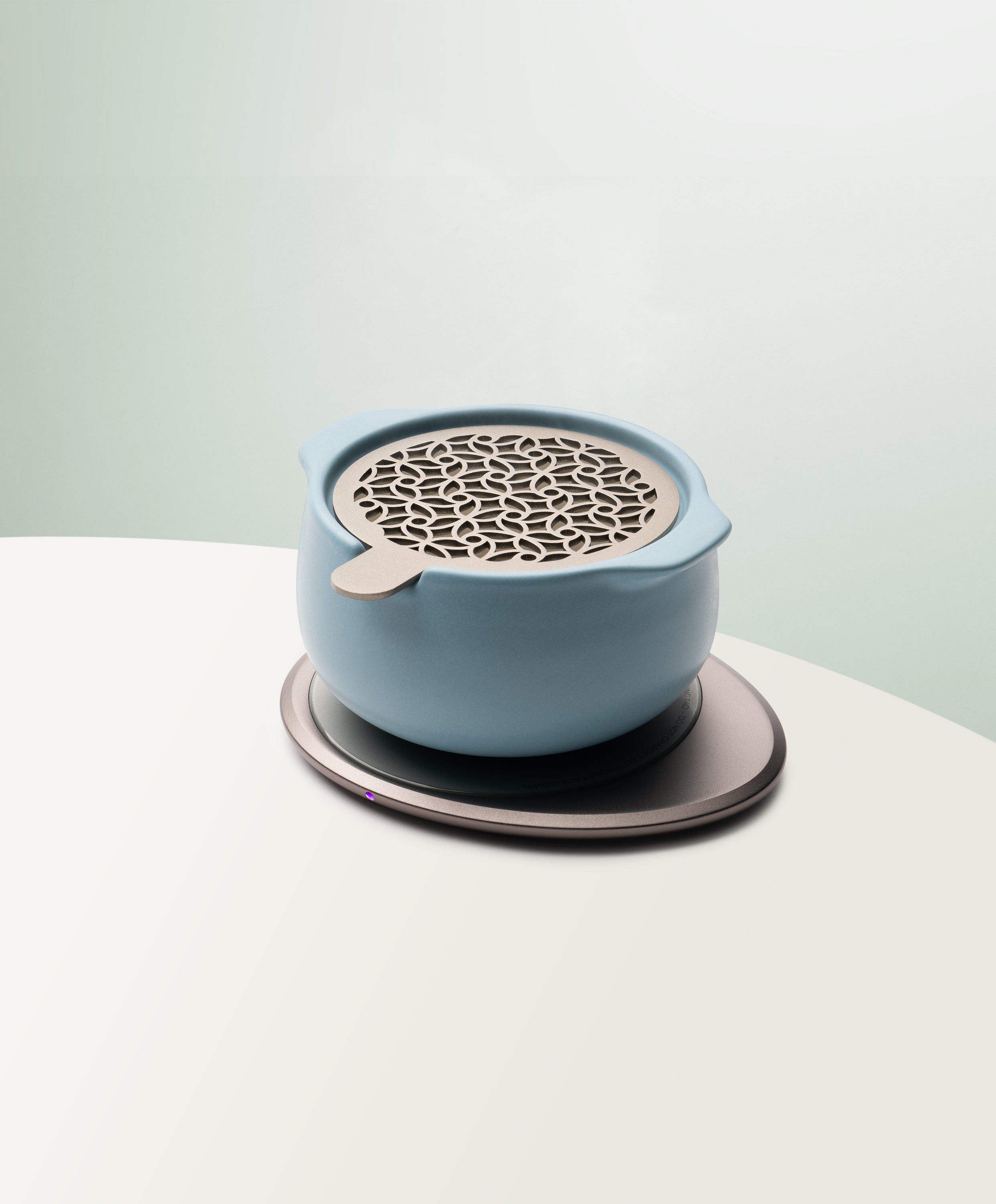 OHOM Jun Self-heating Diffuser Set - Moonmist Blue | Heirloom Boulevard