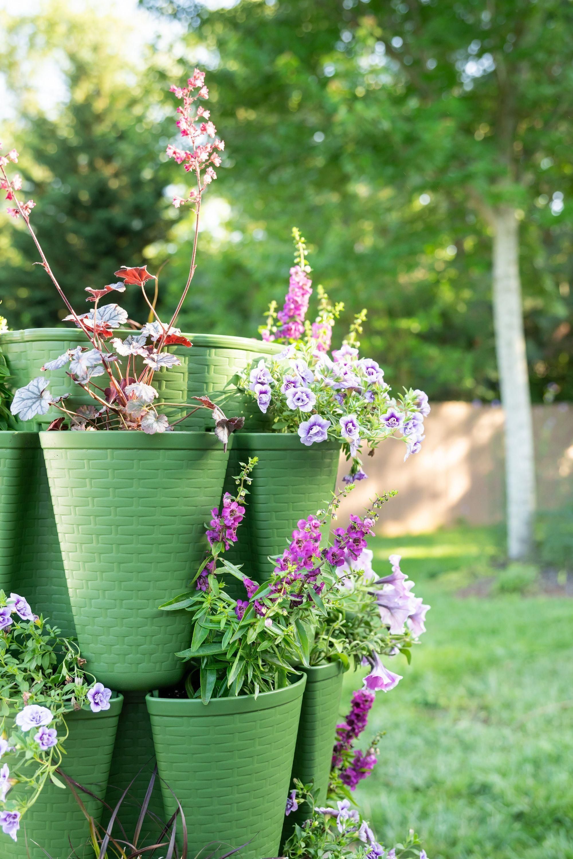5 Tier GreenStalk Garden Original Vertical Planter - Basket Weave Texture | Heirloom Boulevard