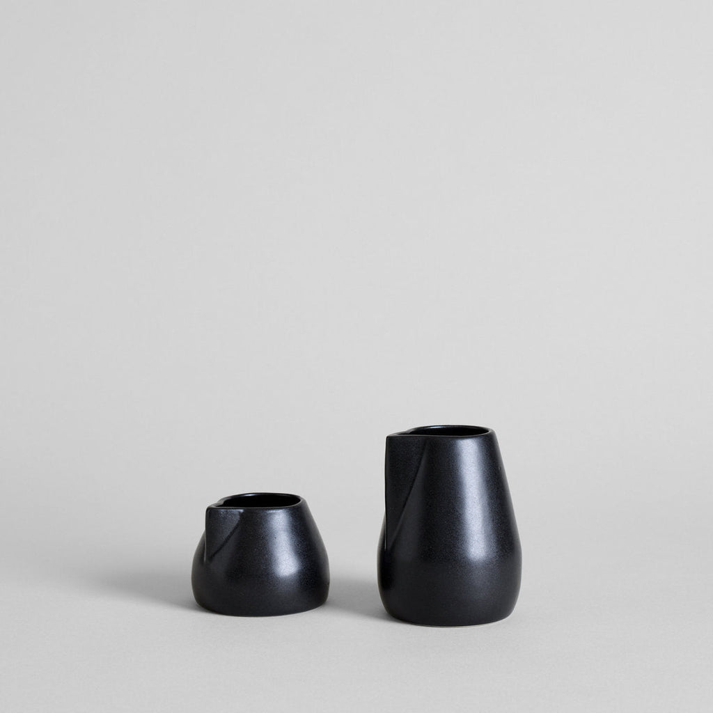 Bloomist Novah Creamer Set, Black Set of 2 | Heirloom Boulevard