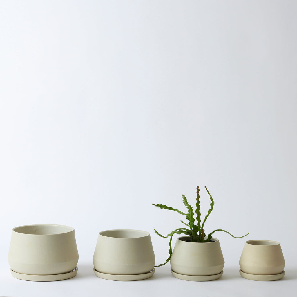 LBE Design Rancho Planter - 5 Inch with Saucer Sand | Heirloom Boulevard
