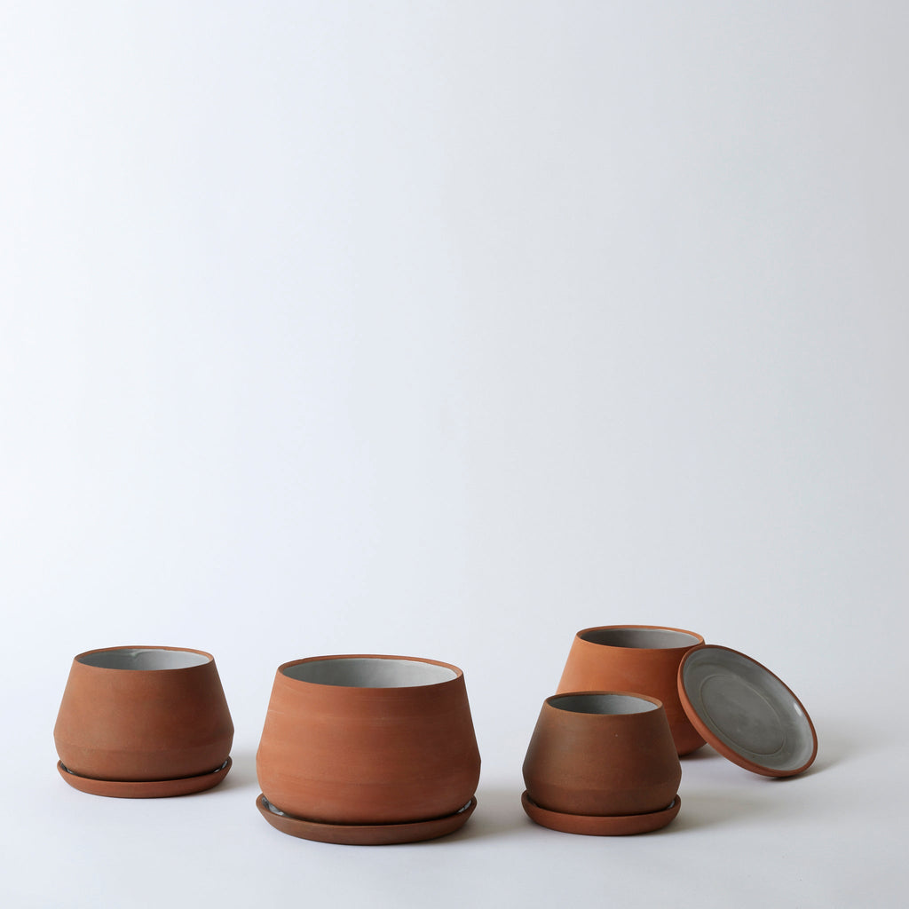 LBE Design Rancho Planter - 5 Inch with Saucer Terra | Heirloom Boulevard