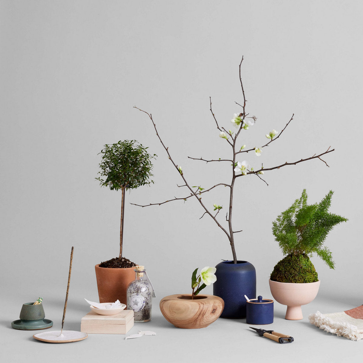 Bloomist Stoneware Match Strike with Tray | Heirloom Boulevard