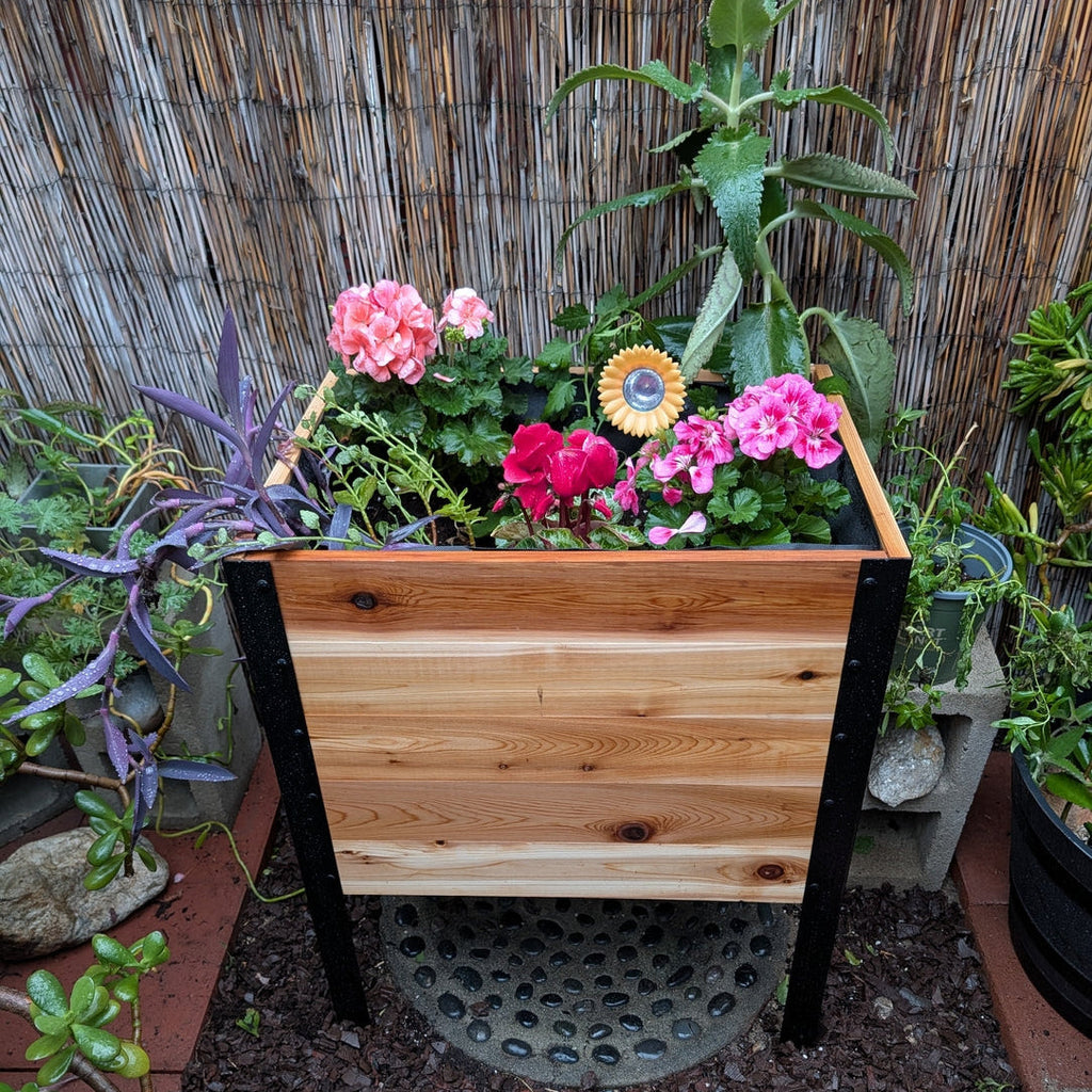 Cedar Planters 18″ x 24″ Raised Garden Bed - 30" TALL | Heirloom Boulevard