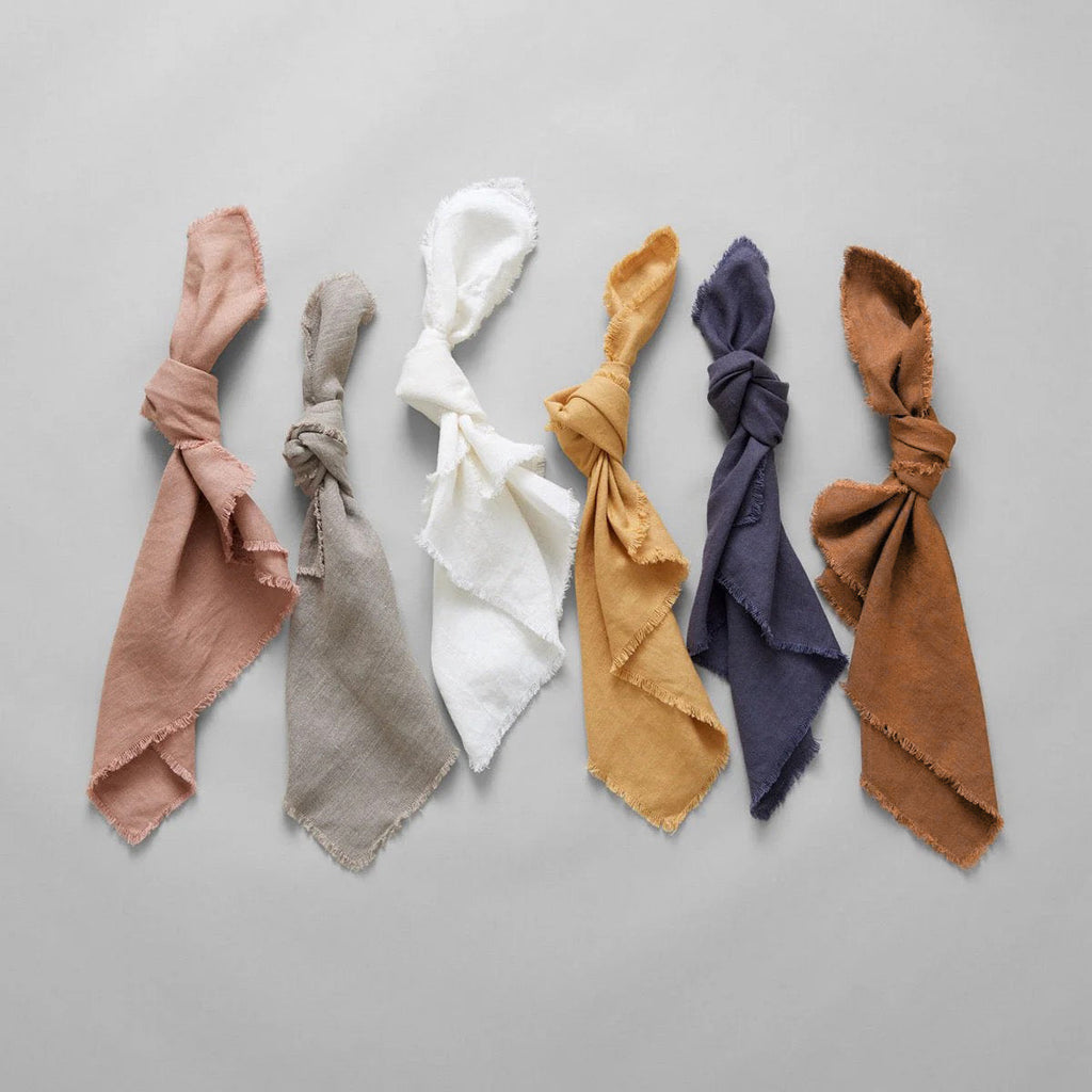 Bloomist Fringed Linen Napkin | Heirloom Boulevard
