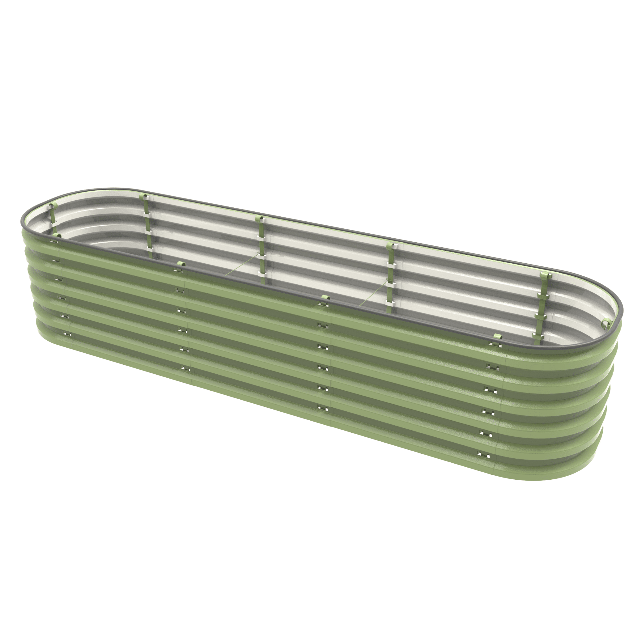 Go Rite 17" Tall 6 In 1 "No Tools Needed" Premium Metal Raised Garden Bed Kit | Heirloom Boulevard