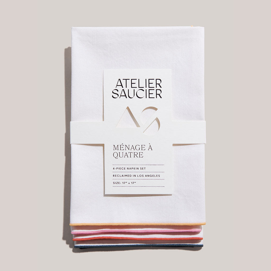 ATELIER SAUCIER Rainbow Twill Napkins | Set of 4 | Heirloom Boulevard