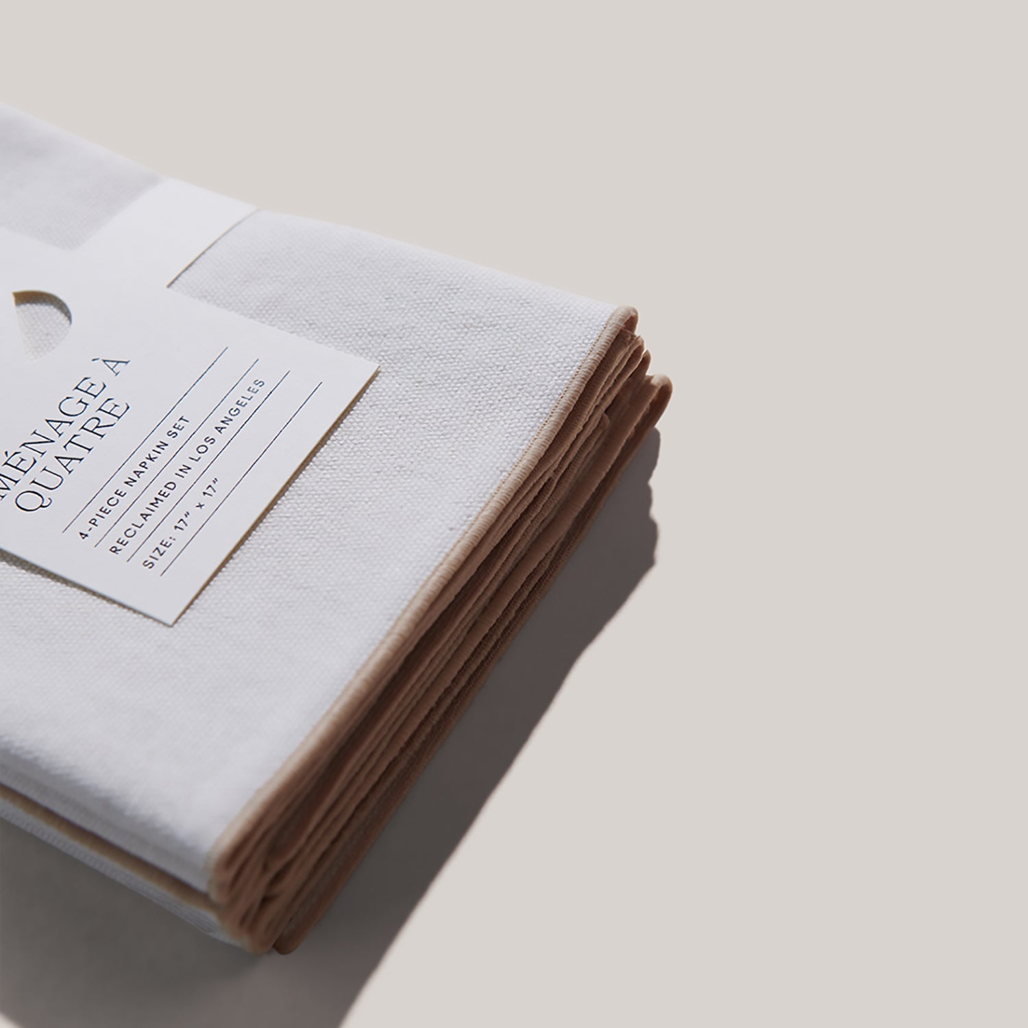 ATELIER SAUCIER Cream Burlap Crème Napkins | Set of 4 | Heirloom Boulevard