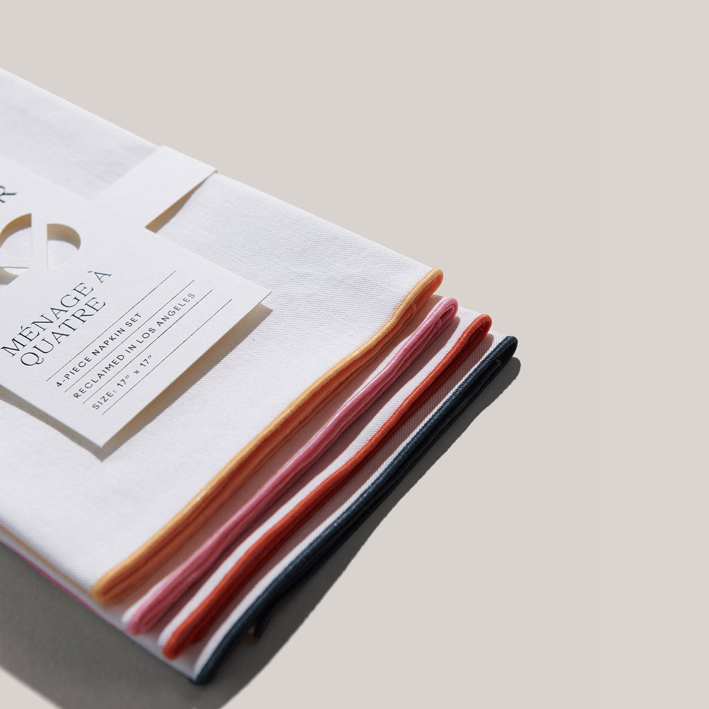 ATELIER SAUCIER Rainbow Twill Napkins | Set of 4 | Heirloom Boulevard