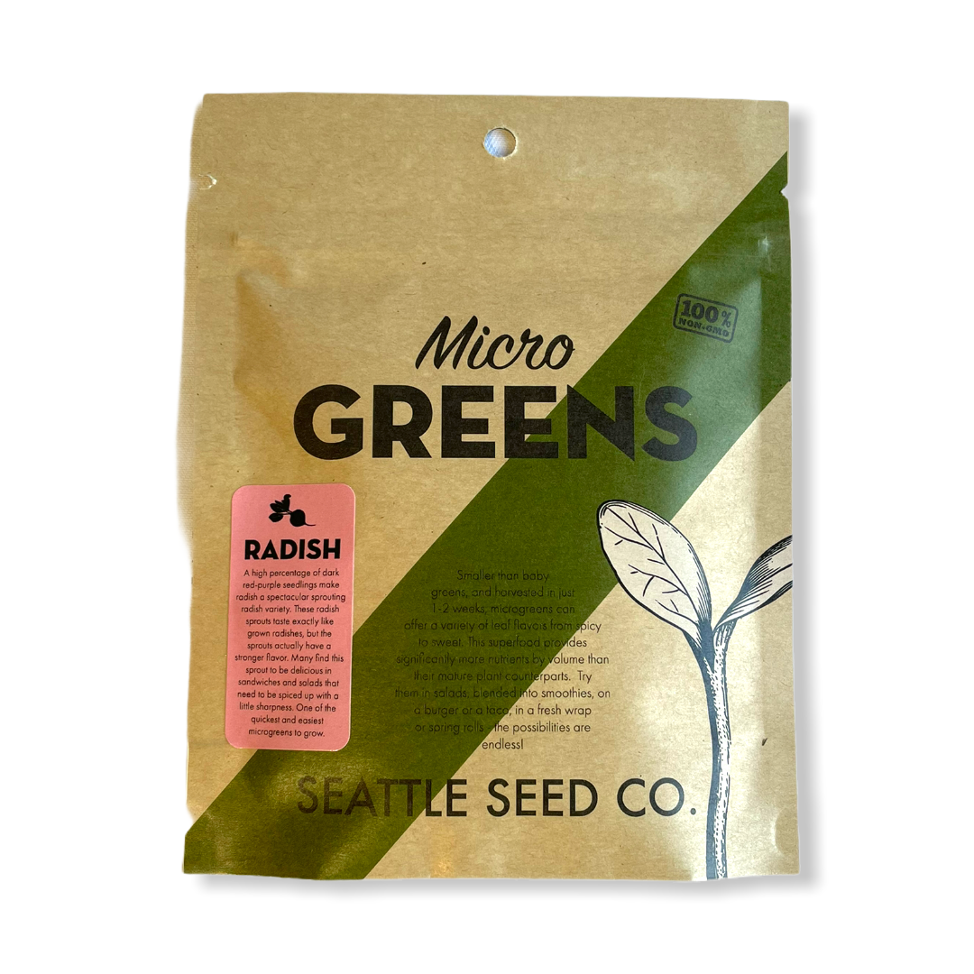 Seattle Seed Company Radish for Microgreens | Heirloom Boulevard