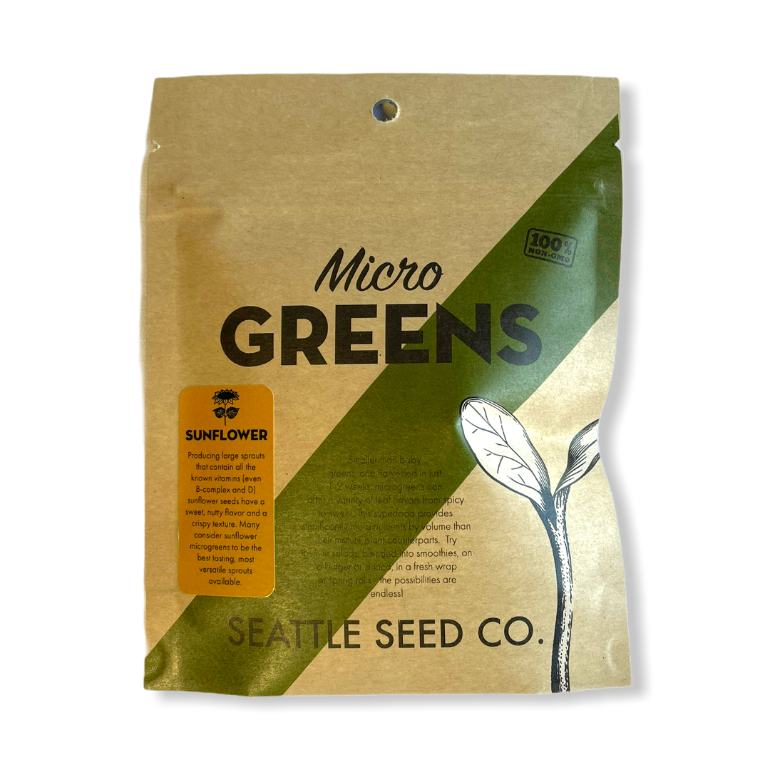 Seattle Seed Company Sunflower for Microgreens | Heirloom Boulevard