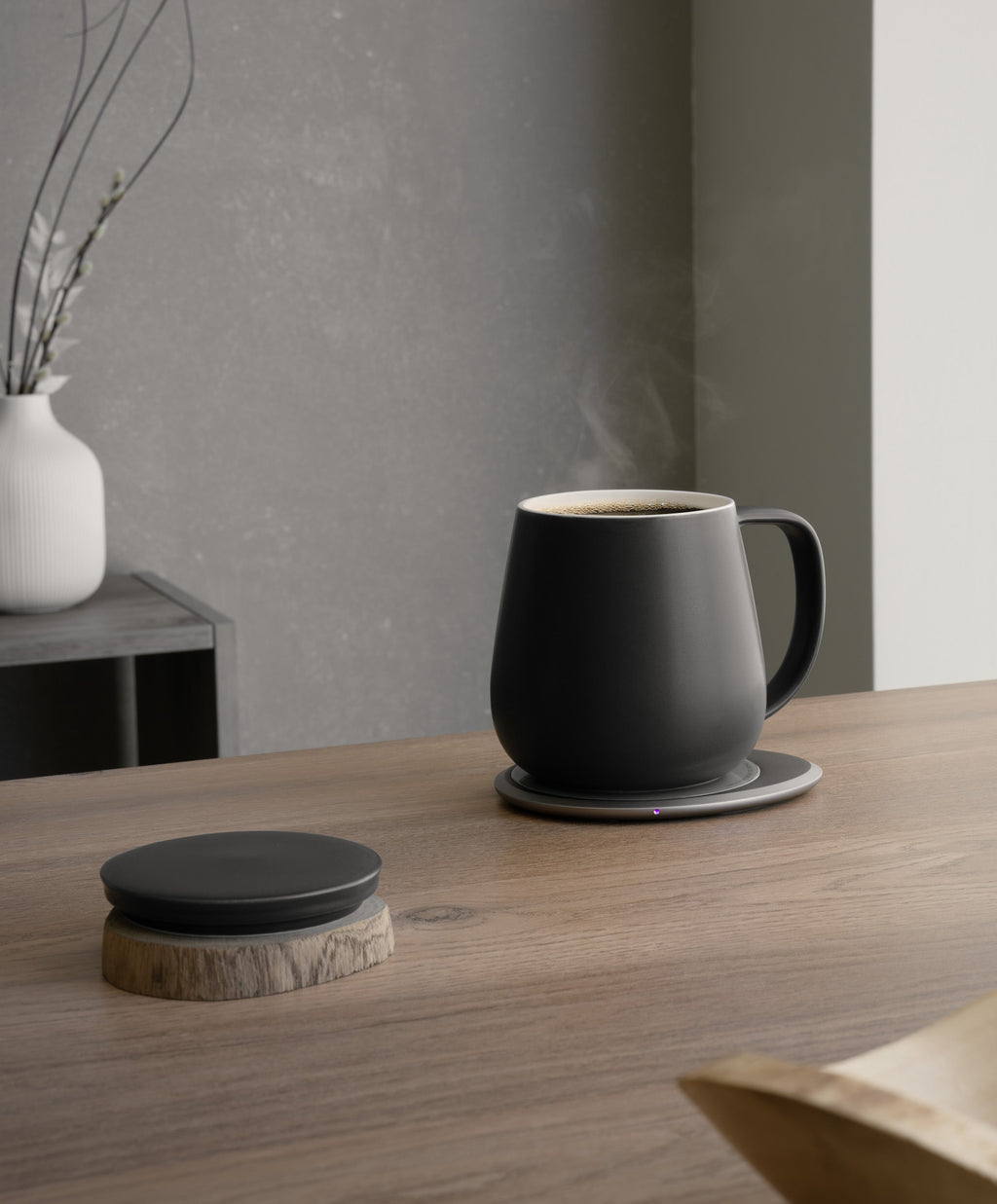 OHOM Ui+ Self-heating Mug Set - Inkstone Black | Heirloom Boulevard