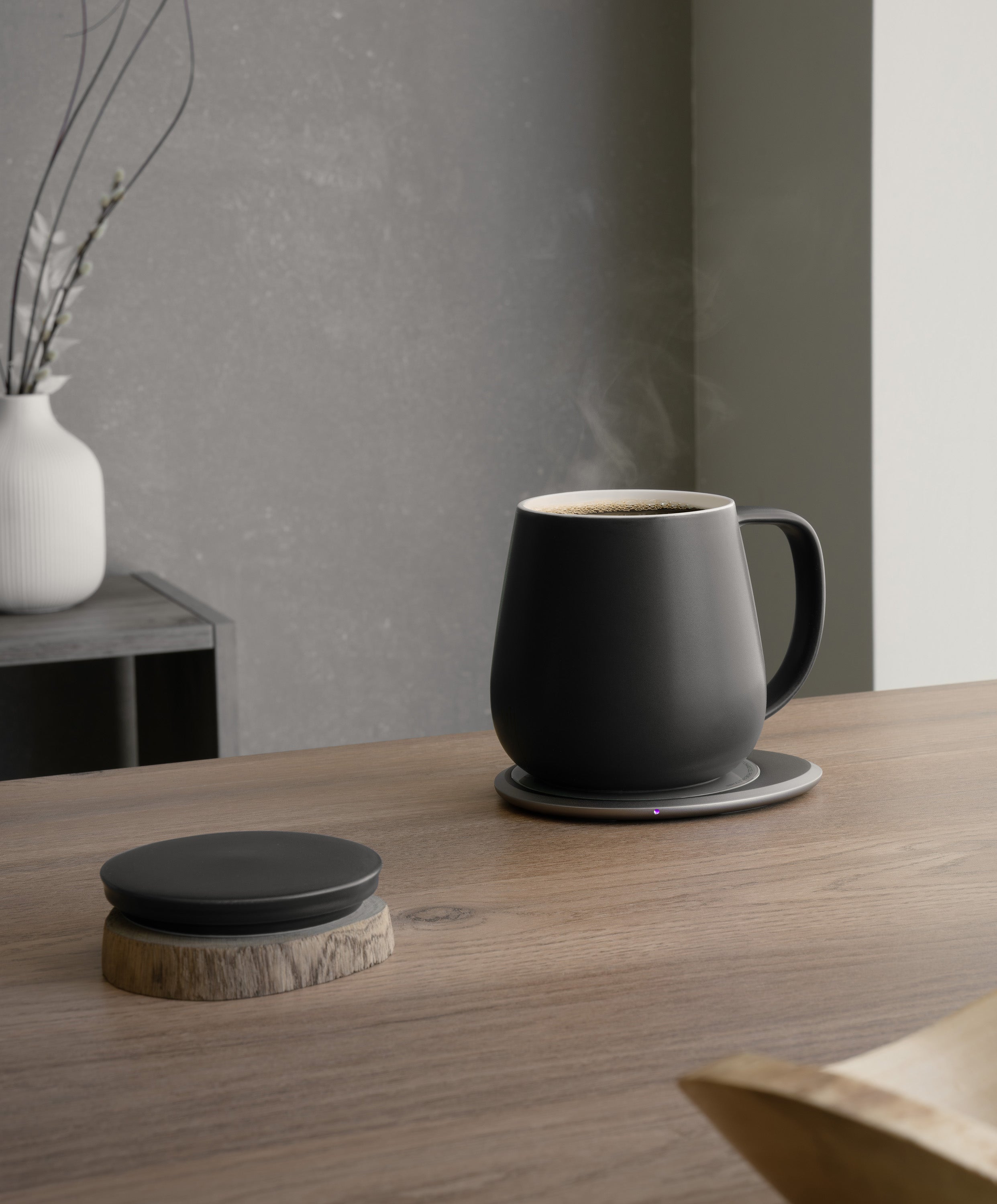 OHOM Ui+ Self-heating Mug Set - Inkstone Black | Heirloom Boulevard