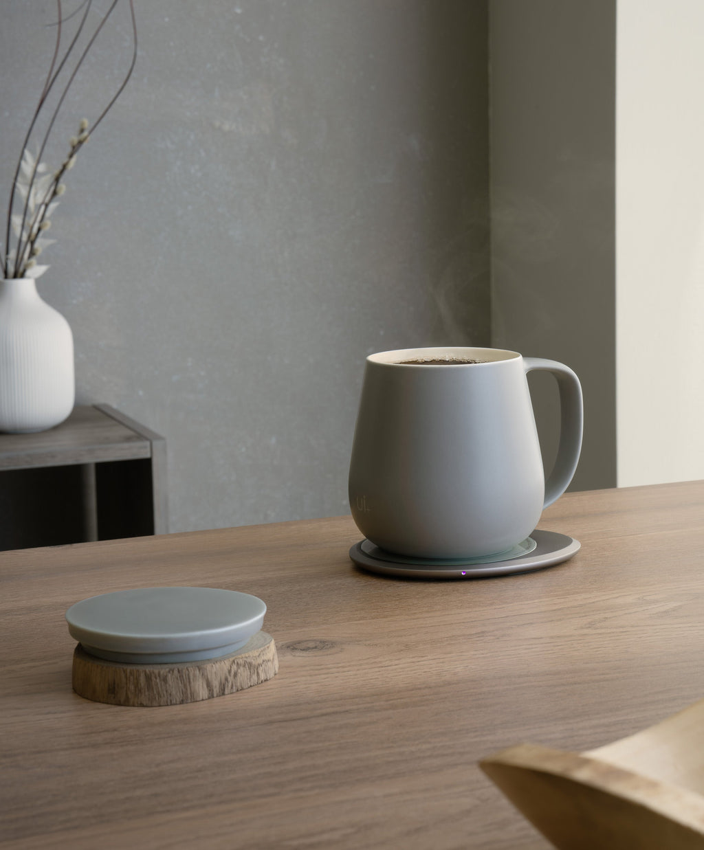 OHOM Ui+ Self-heating Mug Set - Soft Gray | Heirloom Boulevard
