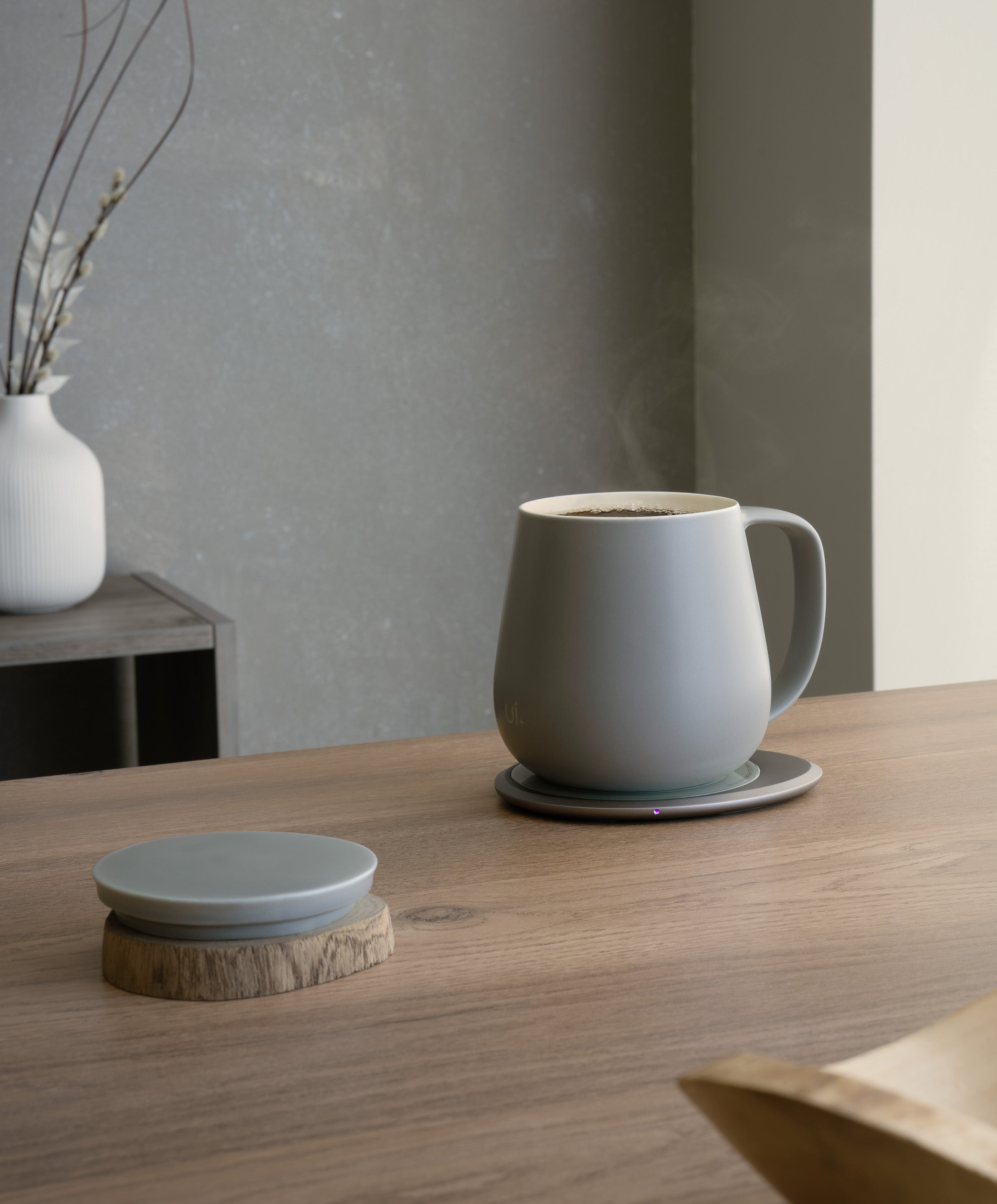 OHOM Ui+ Self-heating Mug Set - Soft Gray | Heirloom Boulevard