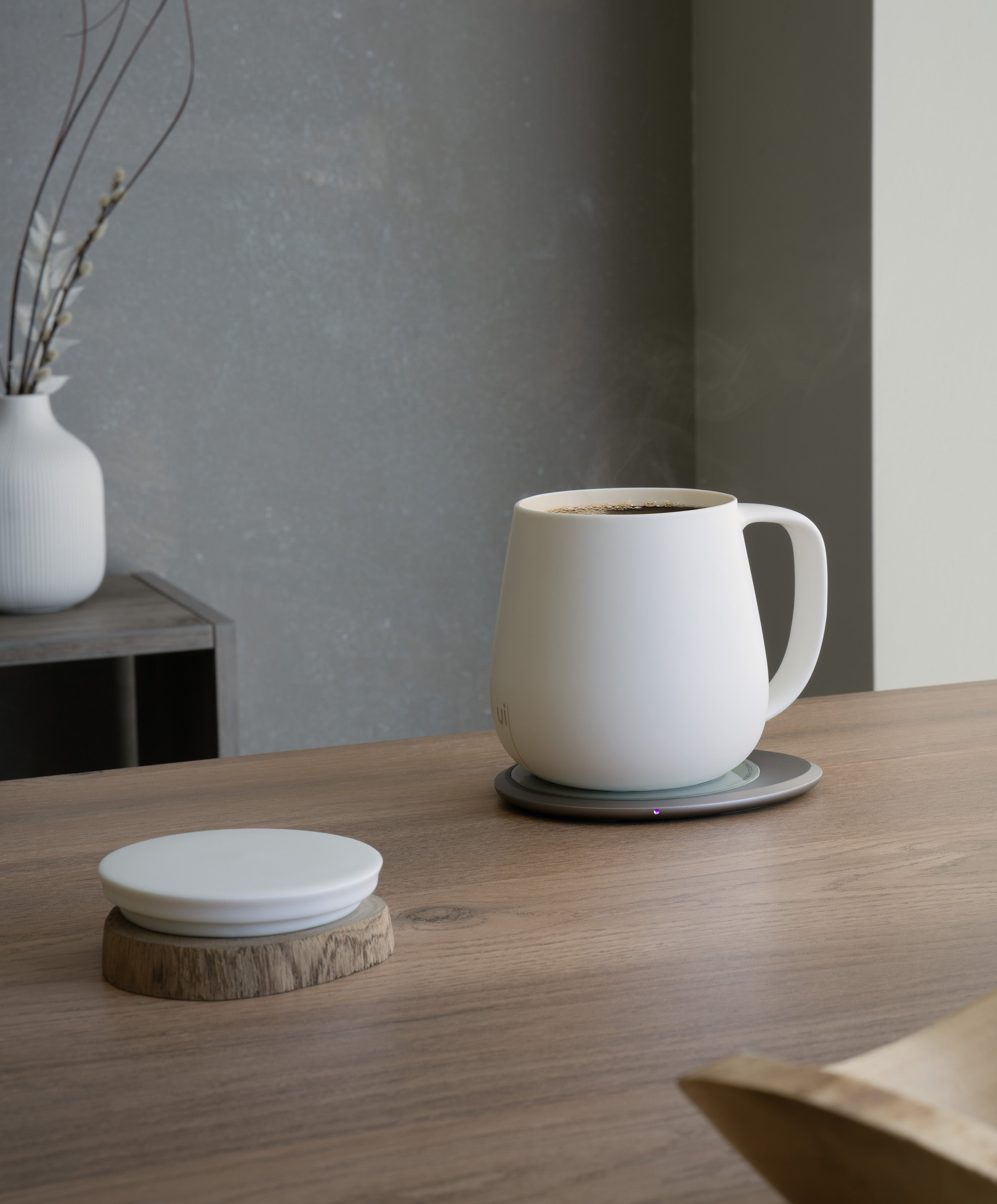 OHOM Ui+ Self-heating Mug Set - Jasmine White | Heirloom Boulevard