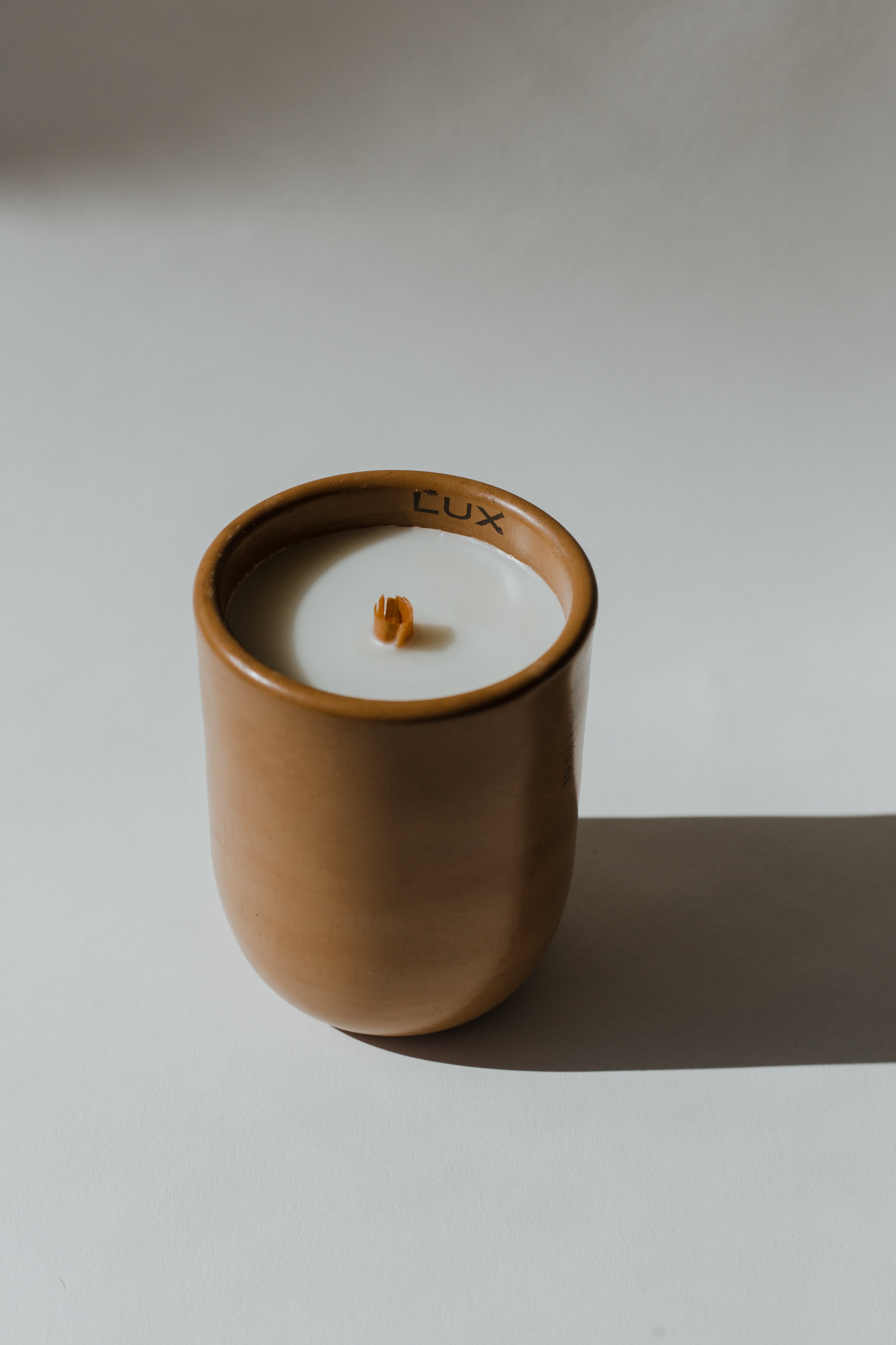Lux Luxury Candle - 12oz Coconut Wax with Wooden Wick | Sunday Nomad