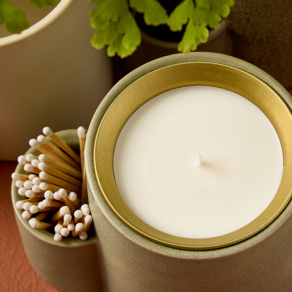 Modern Sprout Ember Earth Candle + Planter | Heirloom Boulevard