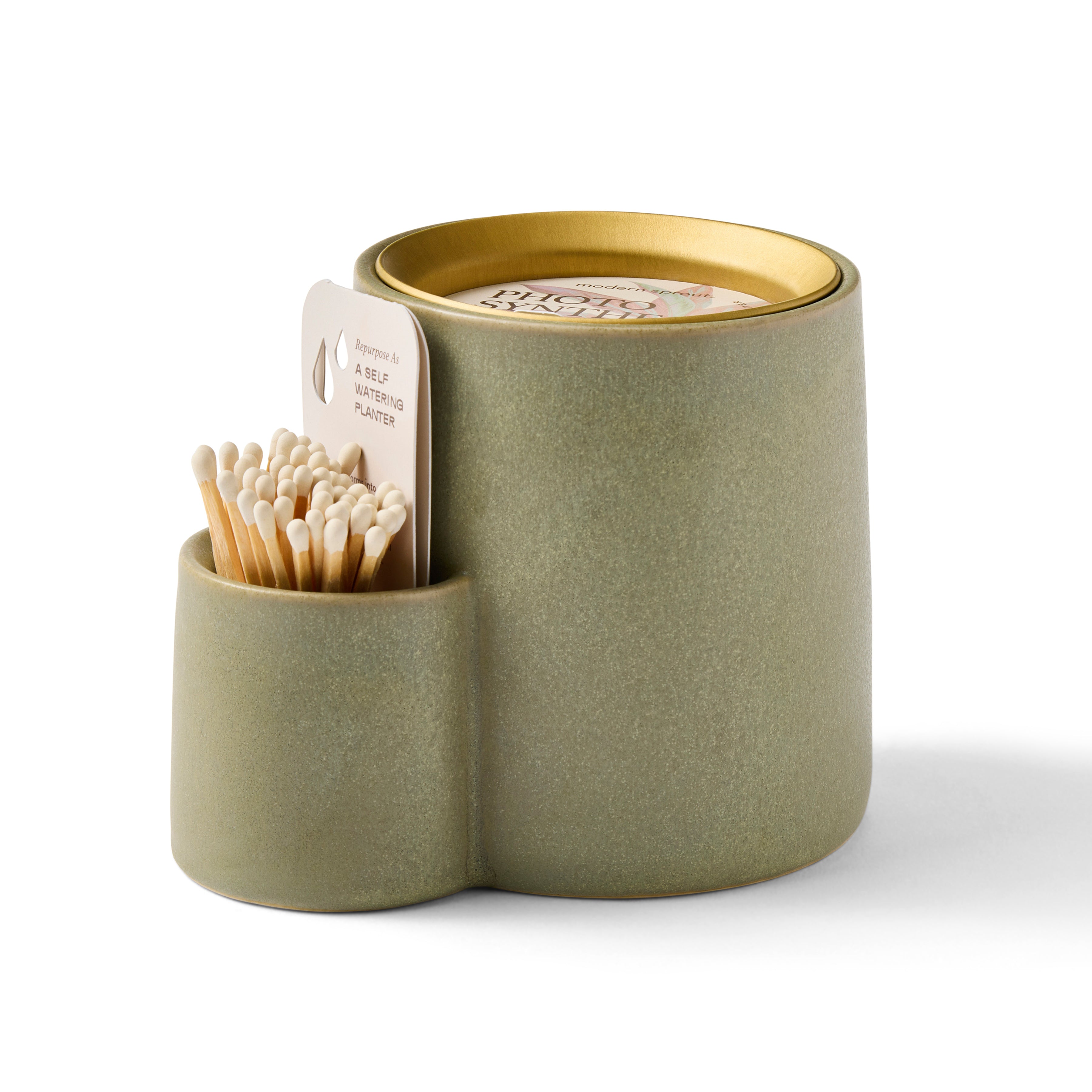 Modern Sprout Ember Earth Candle + Planter Photosynthesis Candle Planter Kit | Heirloom Boulevard