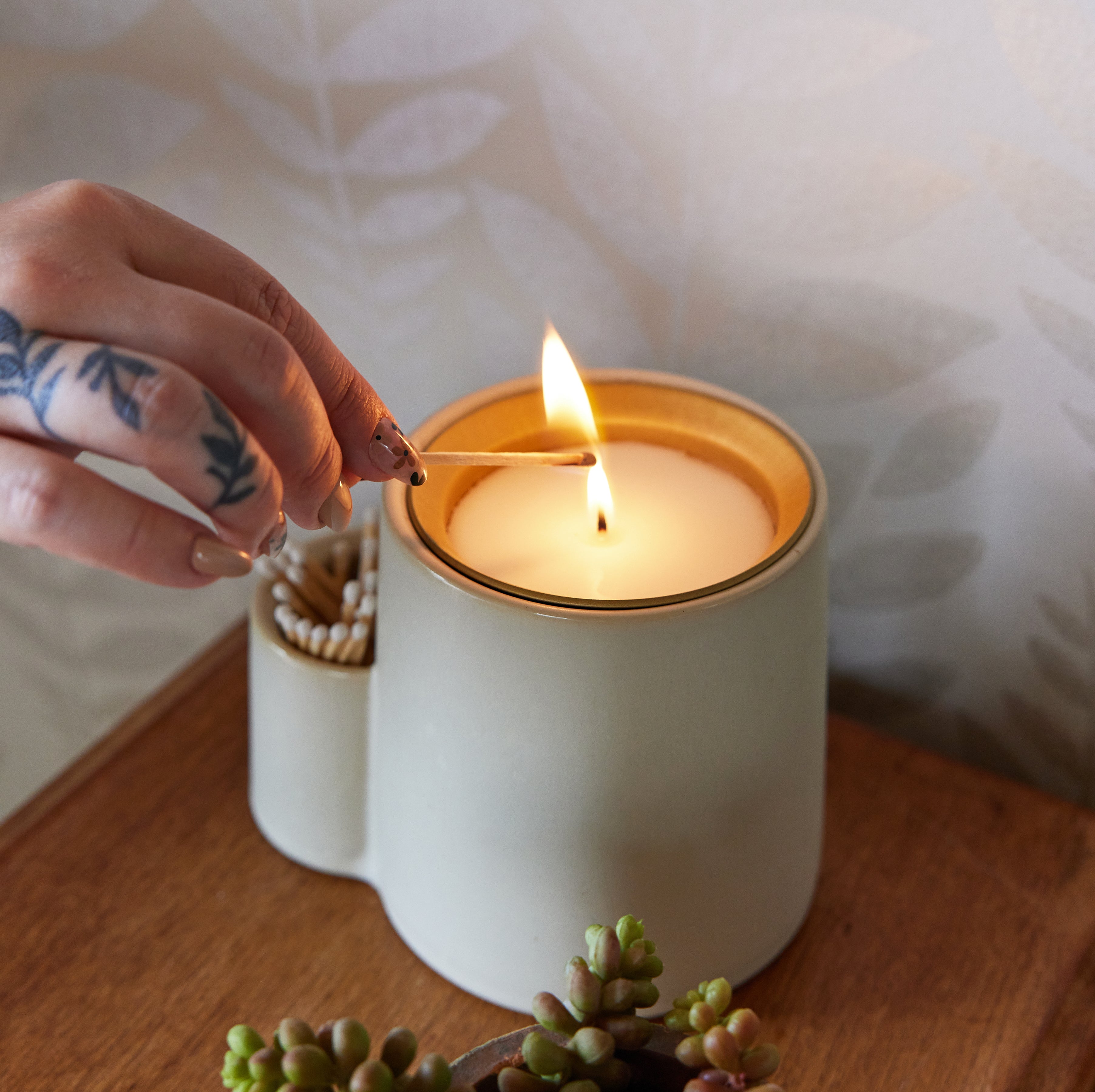 Modern Sprout Ember Earth Candle + Planter | Heirloom Boulevard