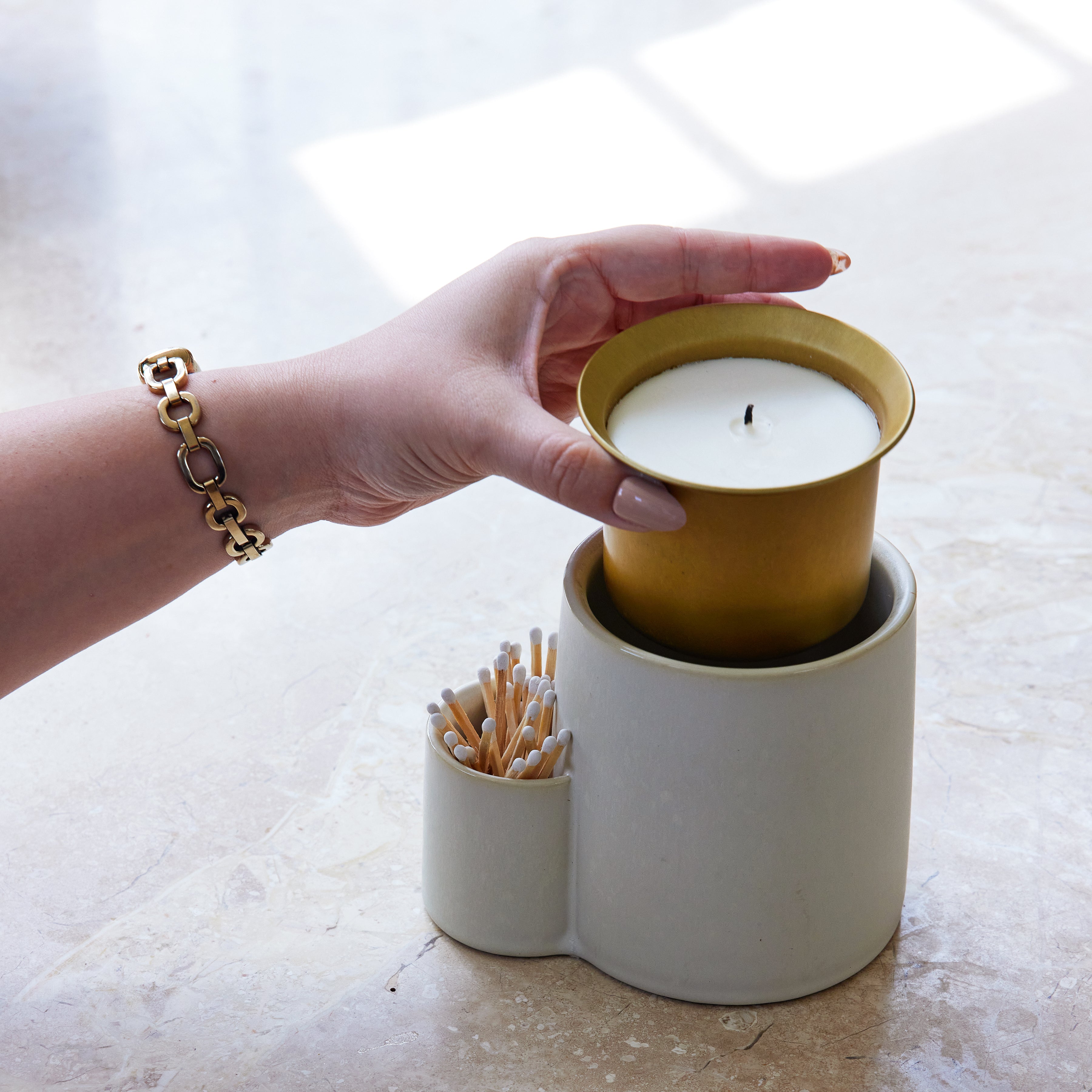 Modern Sprout Ember Earth Candle + Planter | Heirloom Boulevard