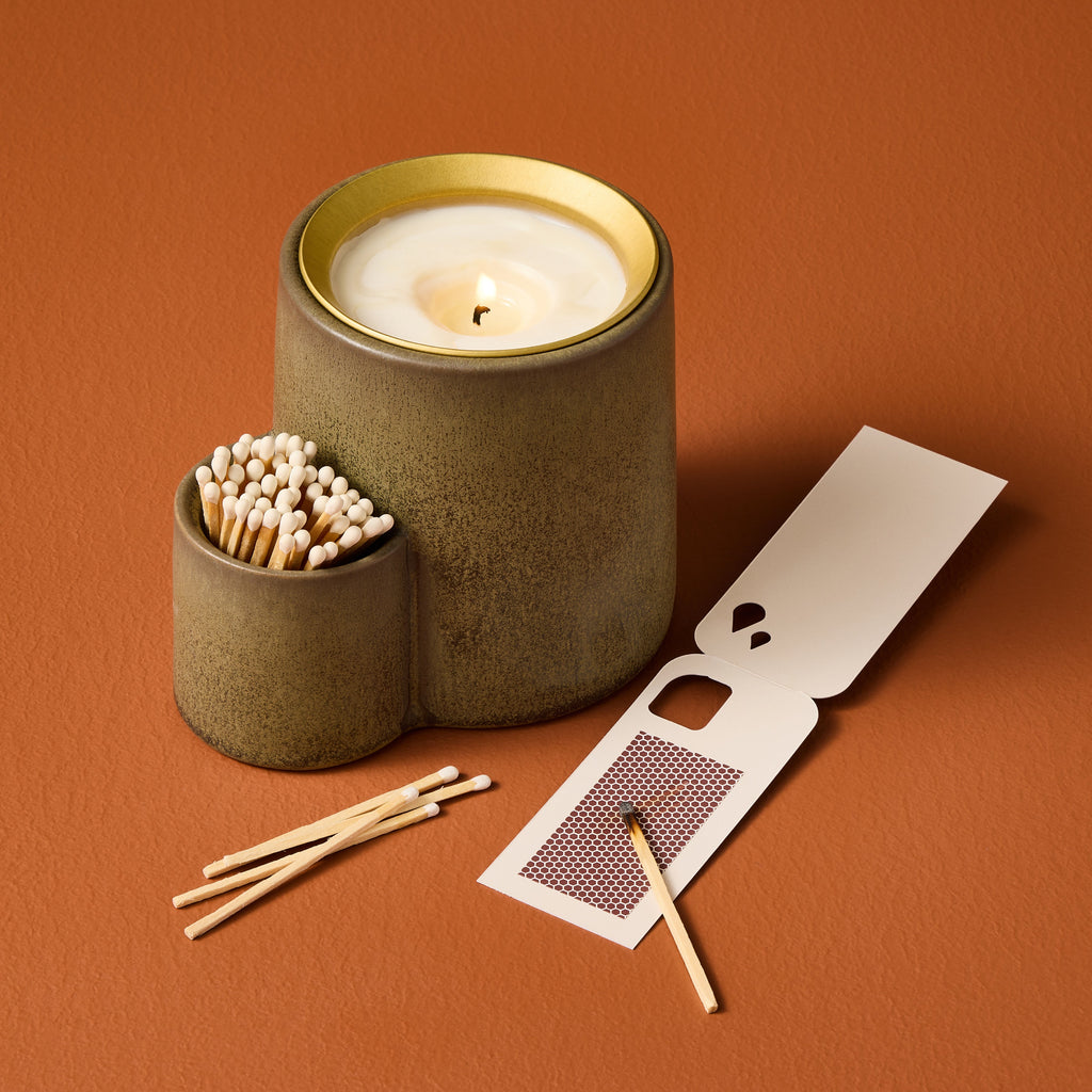 Modern Sprout Ember Earth Candle + Planter | Heirloom Boulevard