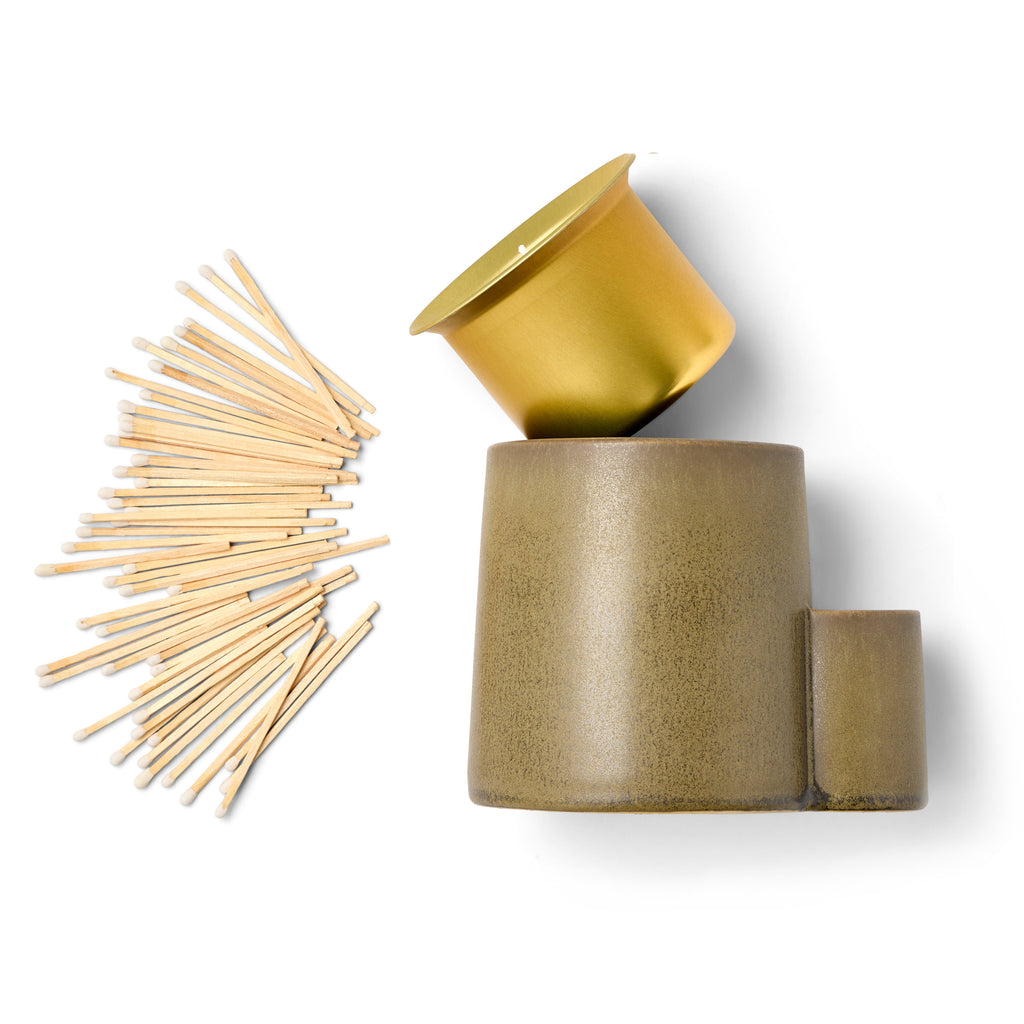 Modern Sprout Ember Earth Candle + Planter | Heirloom Boulevard