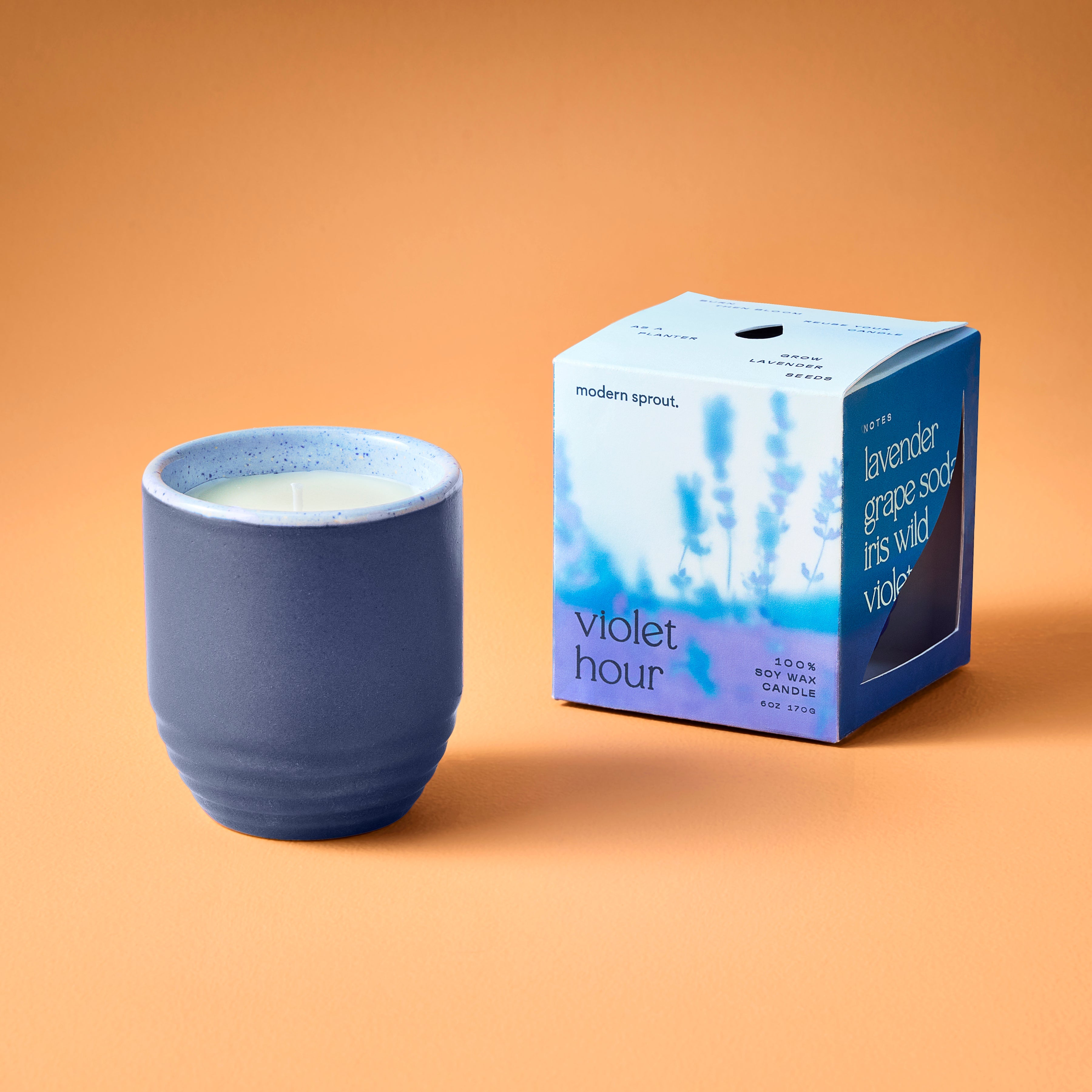 Modern Sprout Garden Vibes Candle/Planter 2-in-1
