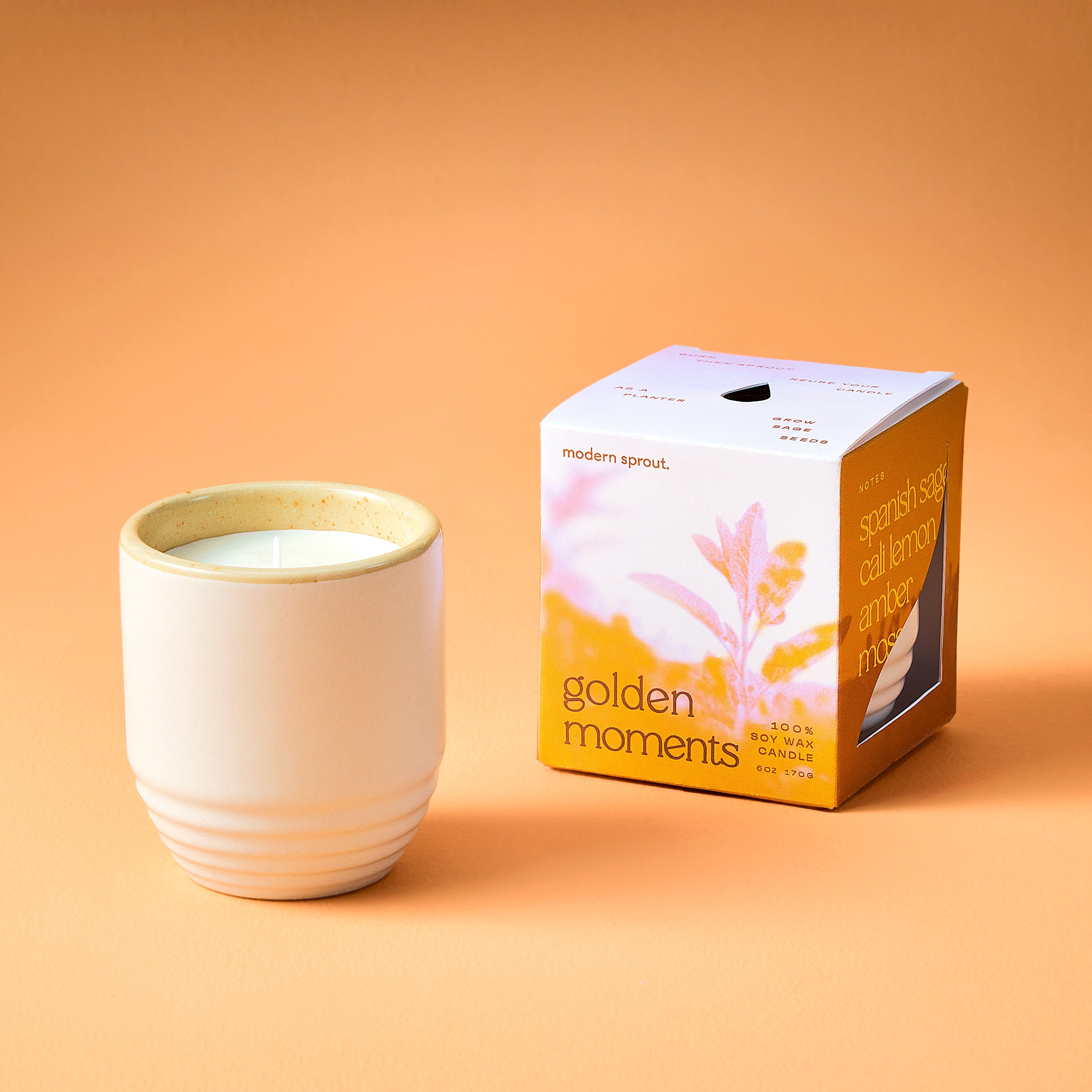 Modern Sprout Garden Vibes Candle/Planter 2-in-1