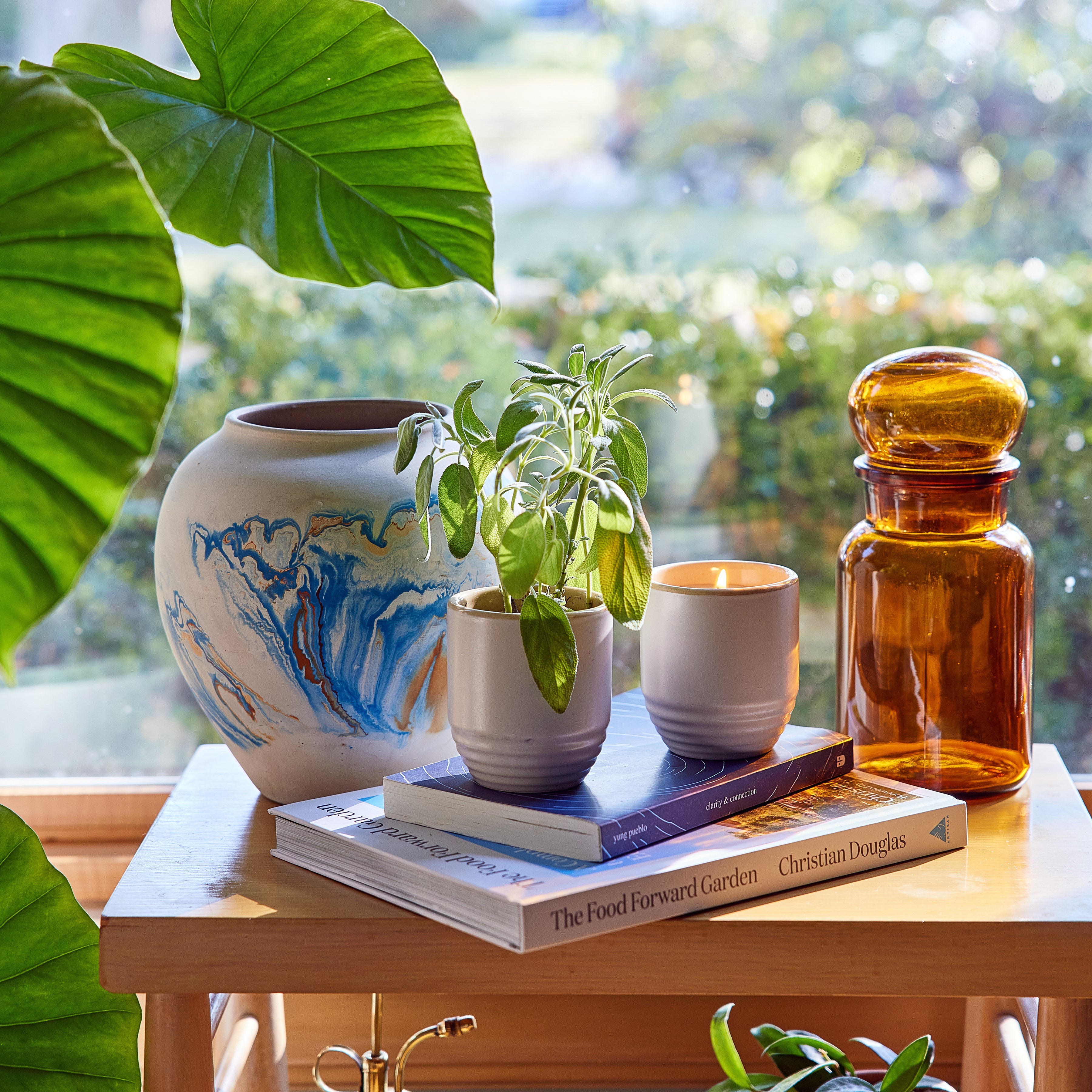 Modern Sprout Garden Vibes Candle/Planter 2-in-1