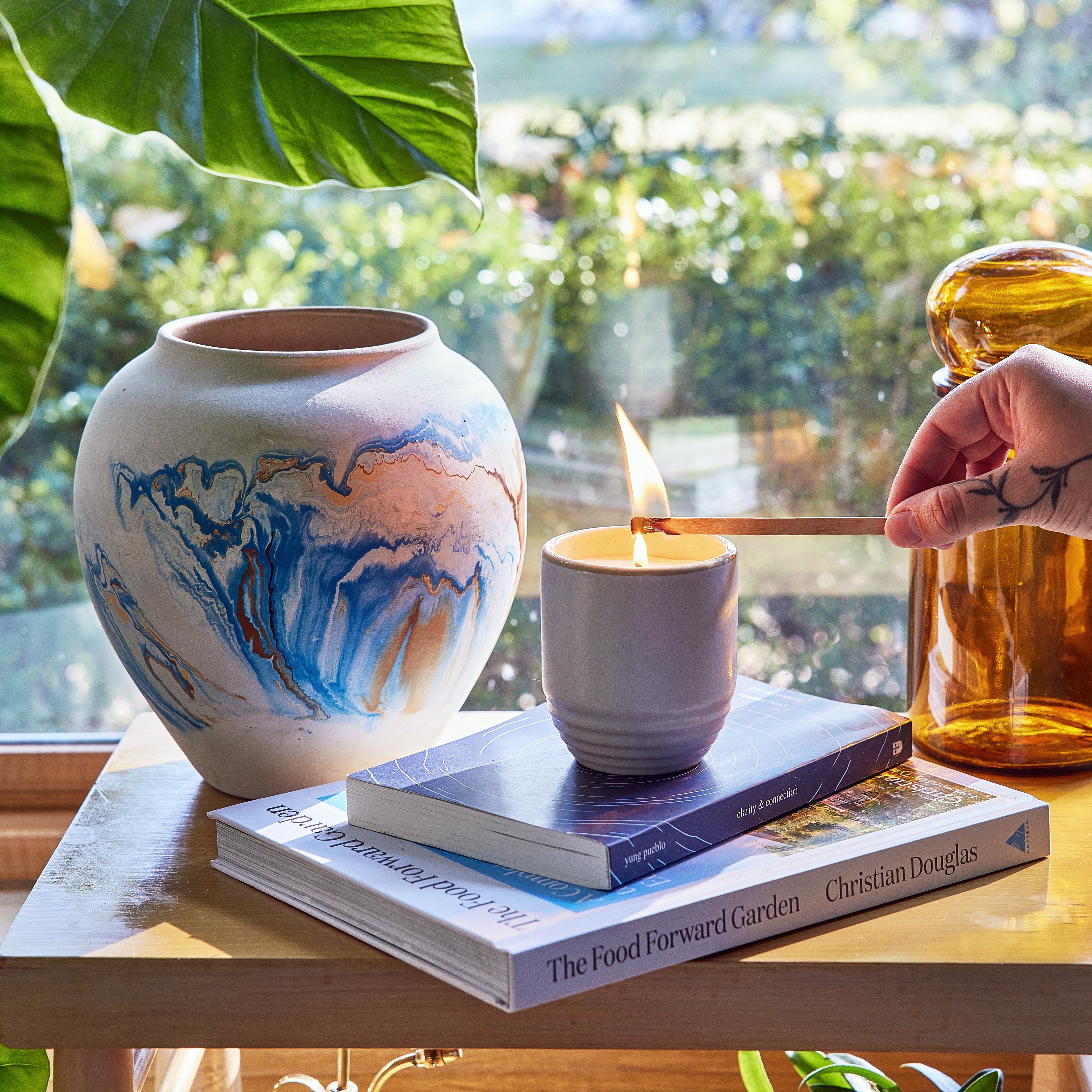Modern Sprout Garden Vibes Candle/Planter 2-in-1
