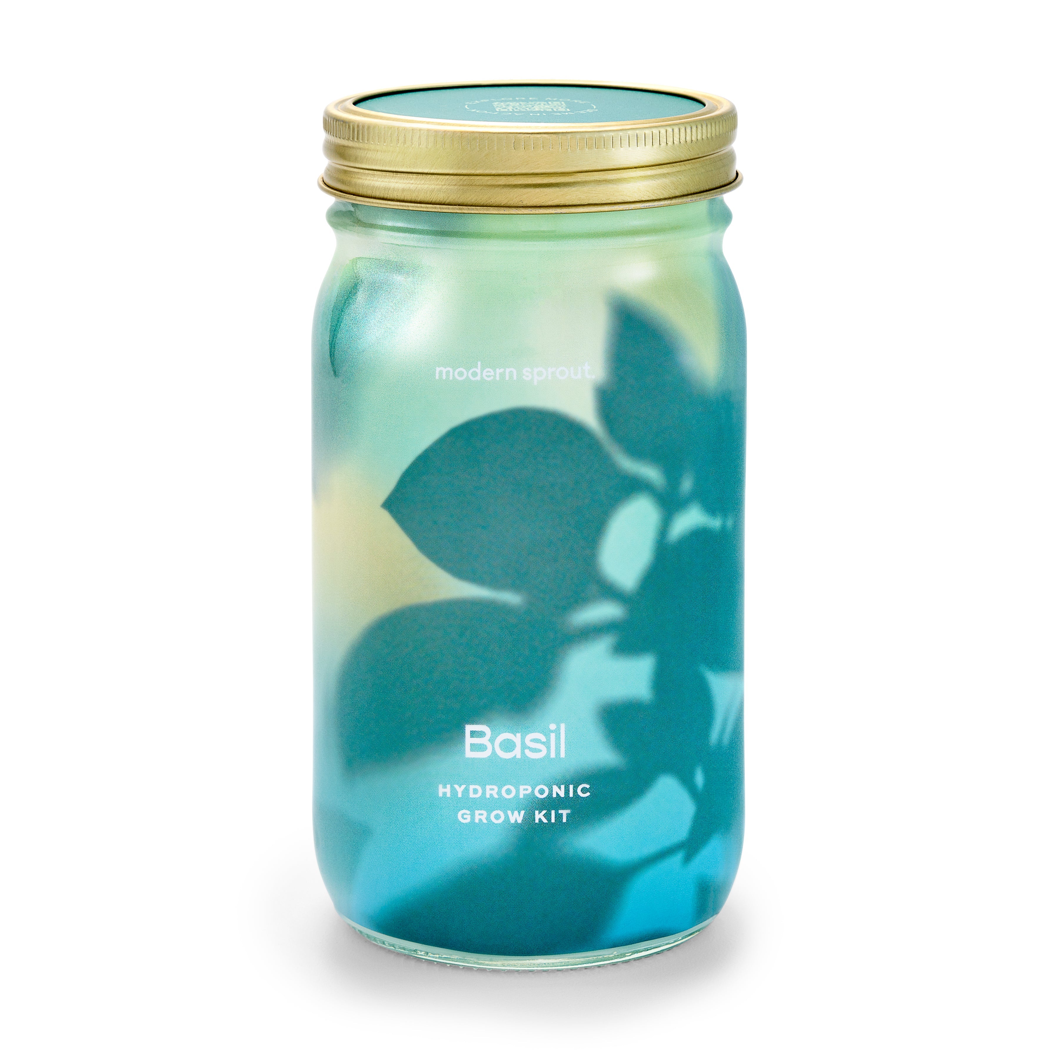 Modern Sprout Garden Jars - Organic Herbs Basil 1pk | Heirloom Boulevard