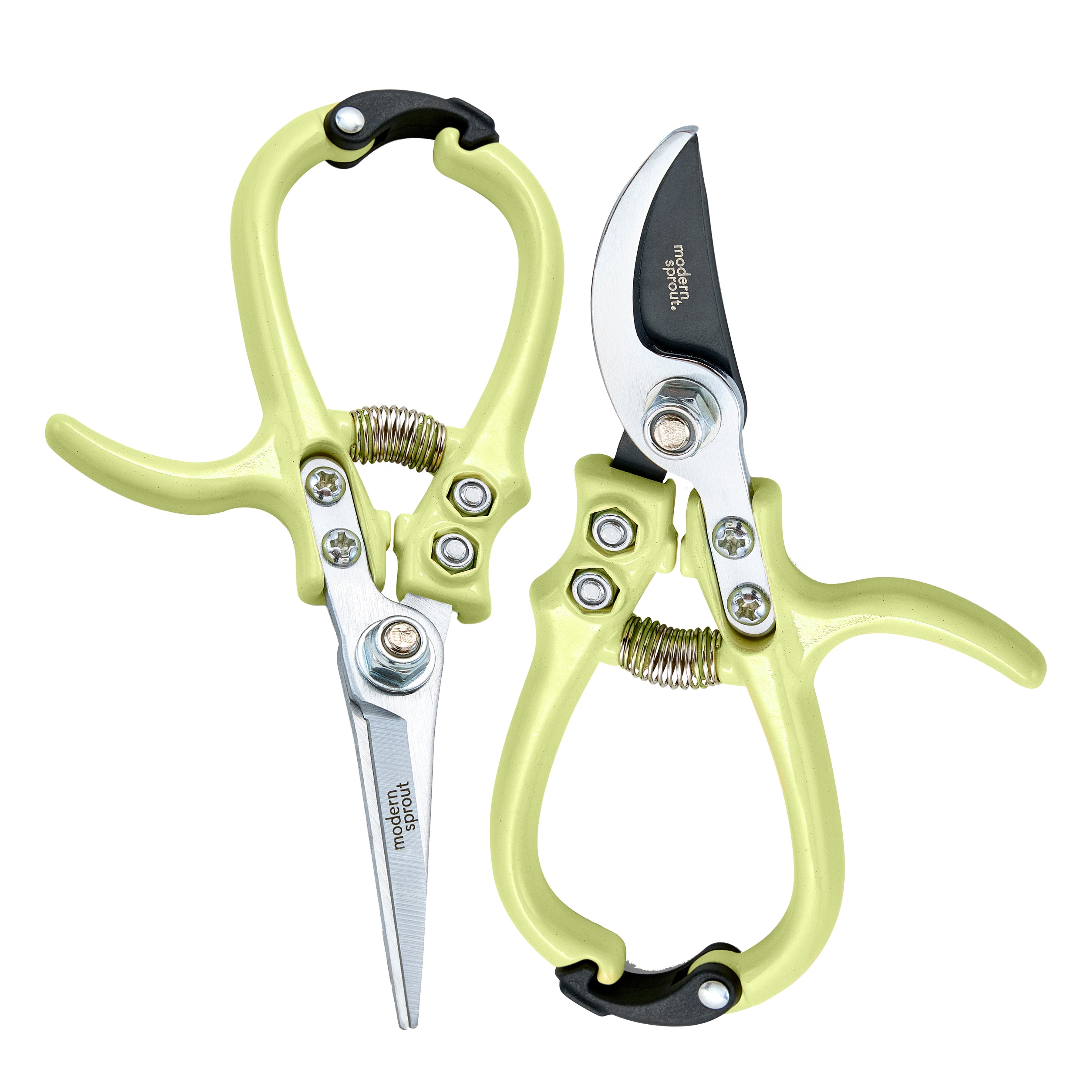 Modern Sprout Gardening Shears & Pruners Shears+Pruners 2pk - Chartreuse | Heirloom Boulevard