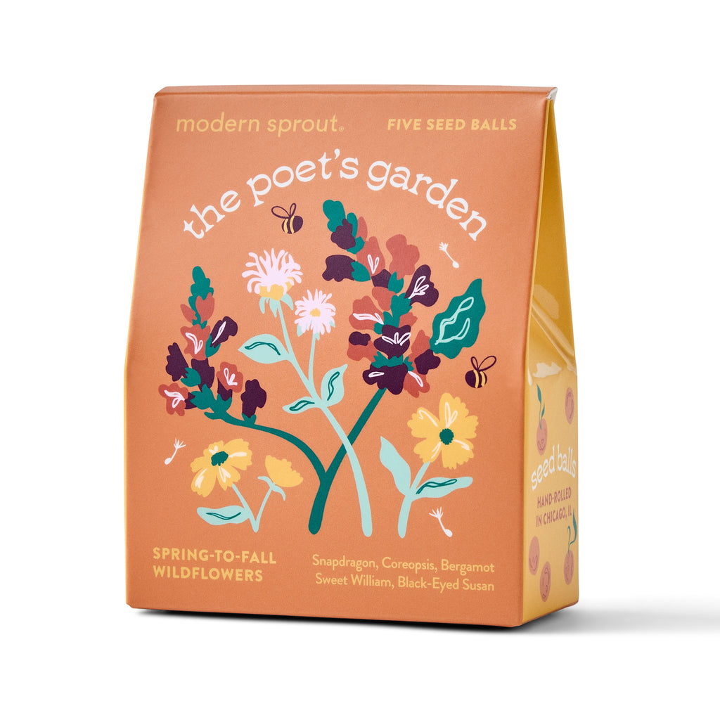 Modern Sprout Bespoke Blooms Seed Balls Poet's Garden 1pk | Heirloom Boulevard
