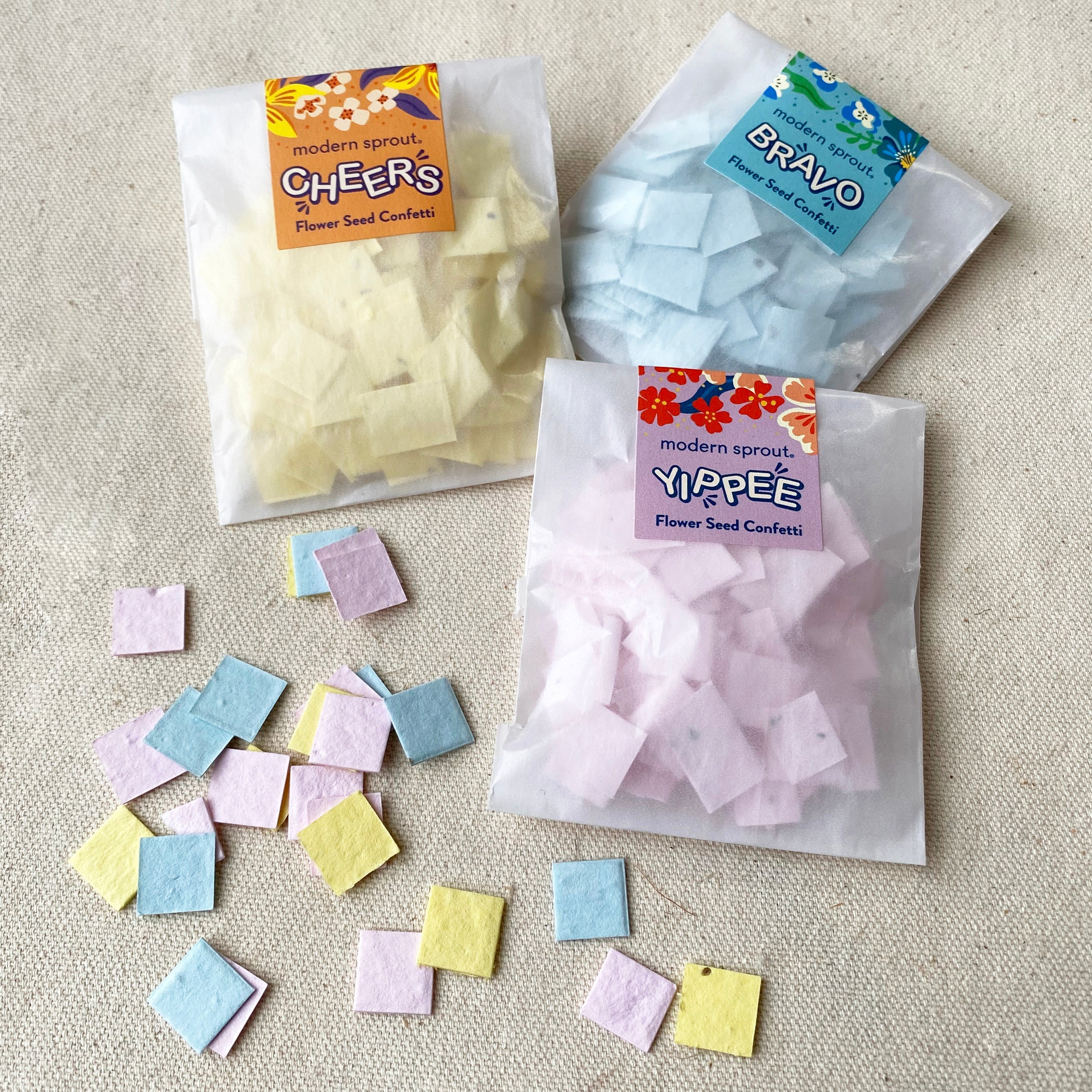 Modern Sprout Seed Paper Confetti Refill Packs