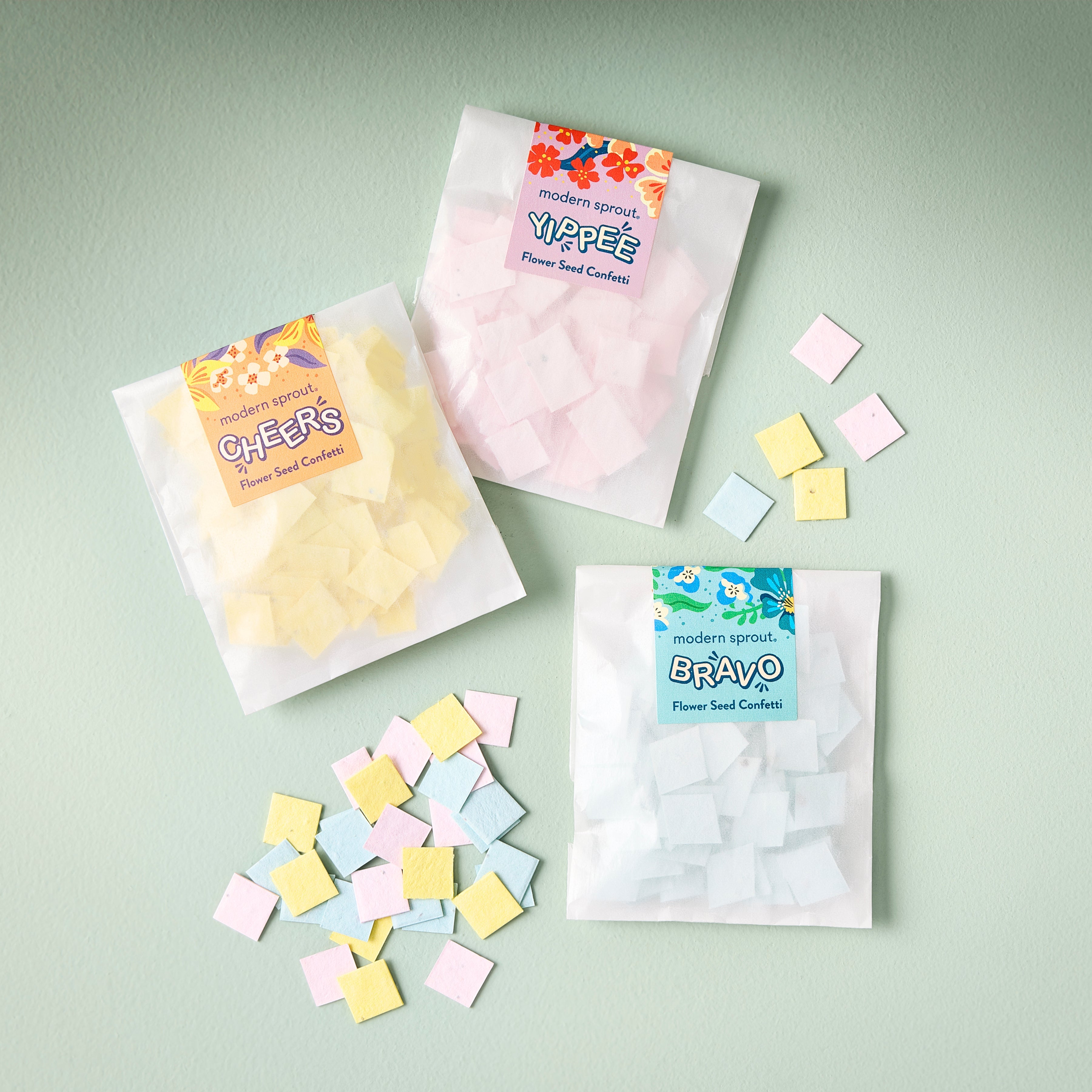 Modern Sprout Seed Paper Confetti Refill Packs