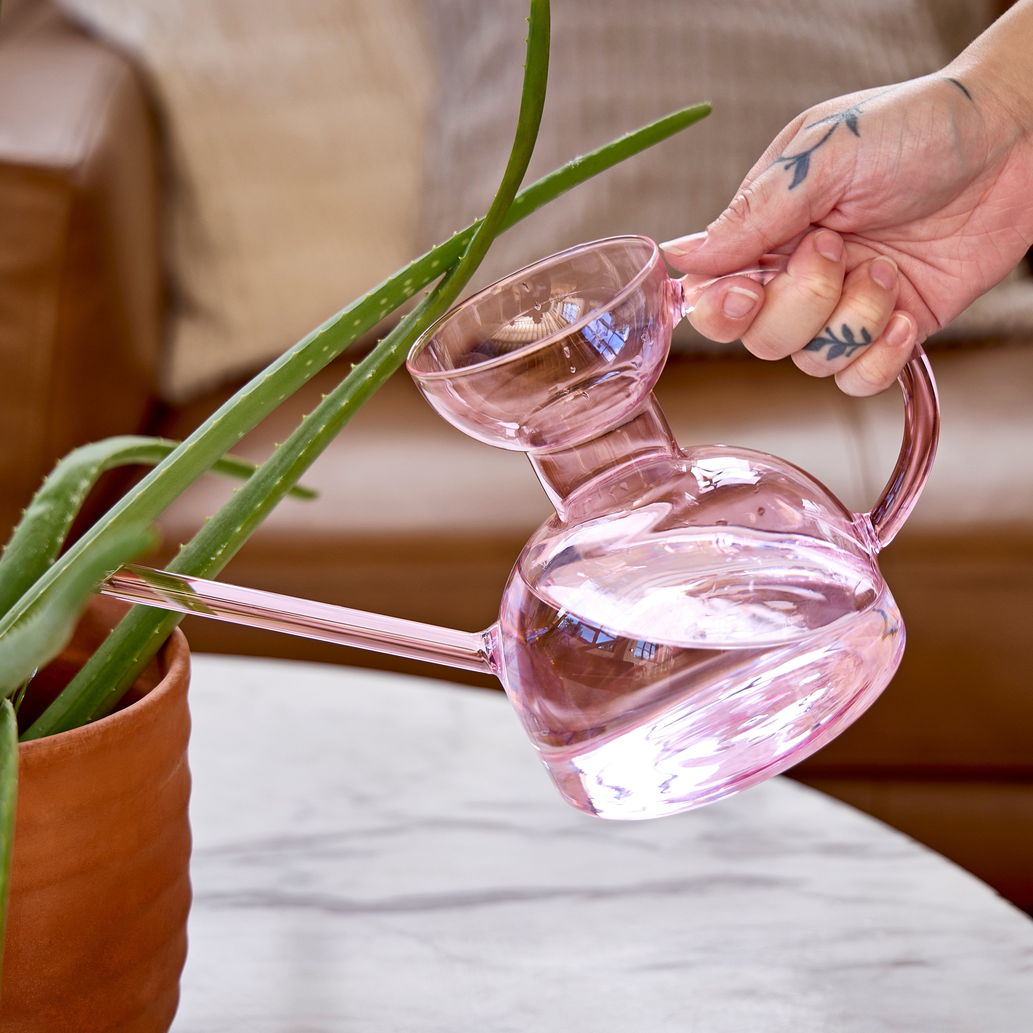 Modern Sprout Glass Watering Can